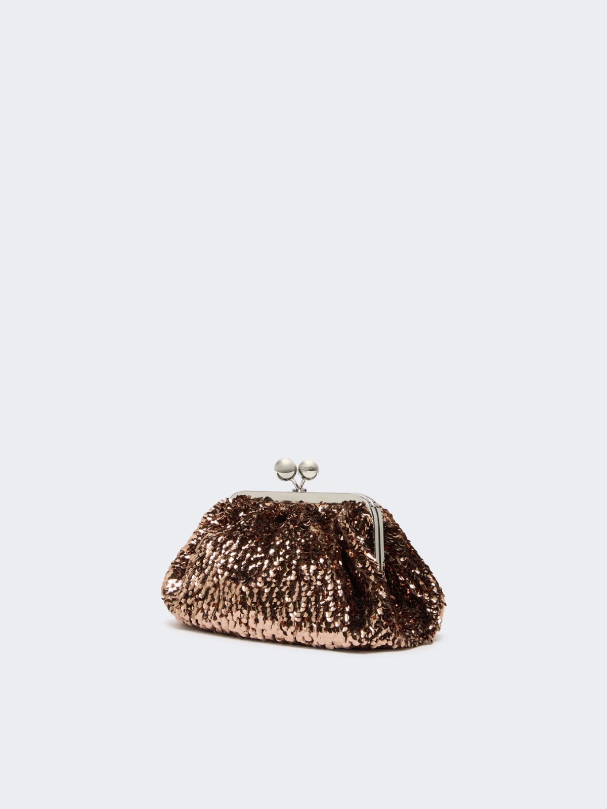 Sequin-adorned small satin Pasticcino Bag - PINK - Weekend - 2