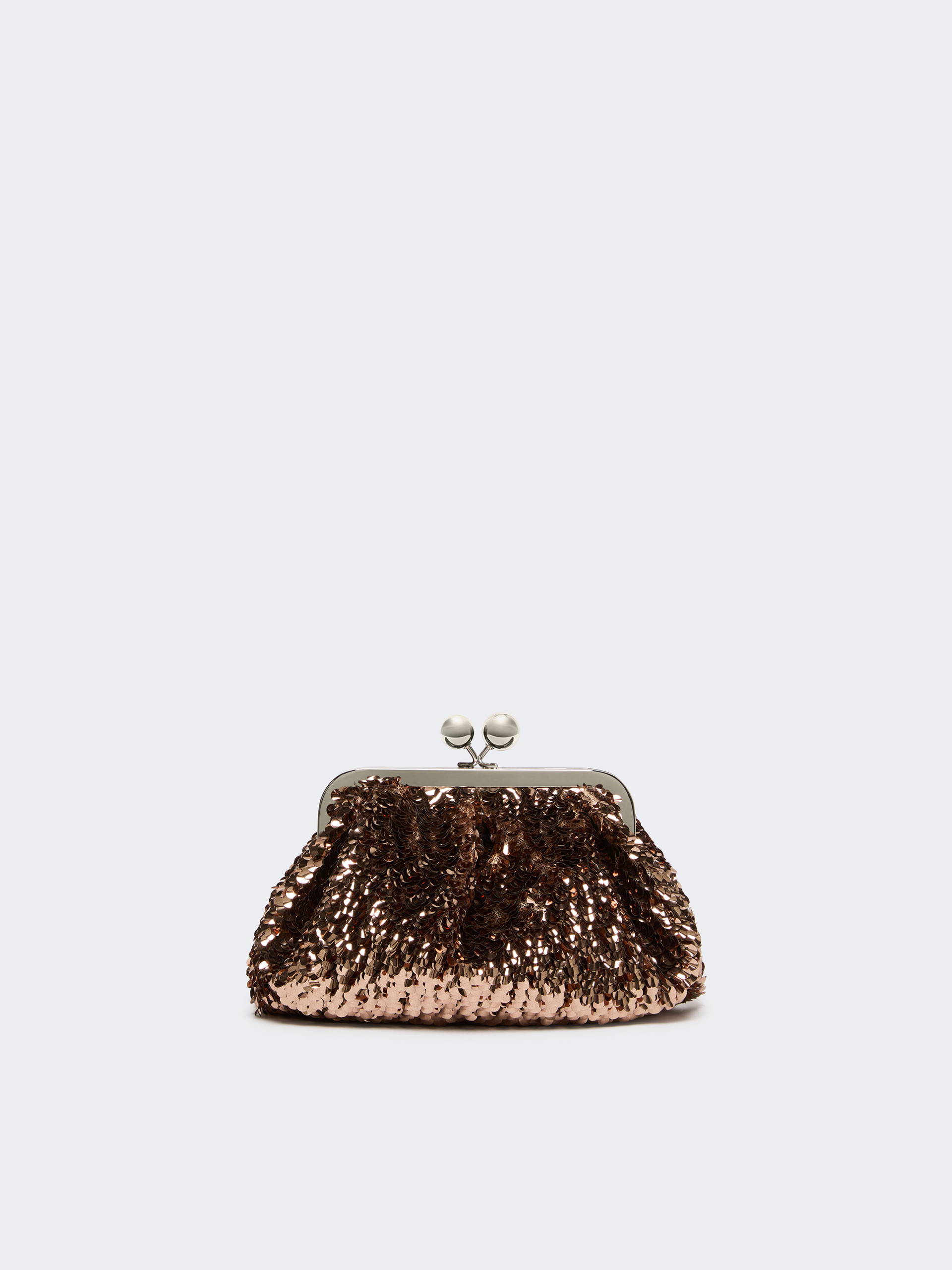 Sequin-adorned small satin Pasticcino Bag - PINK - Weekend Max Mara - 3