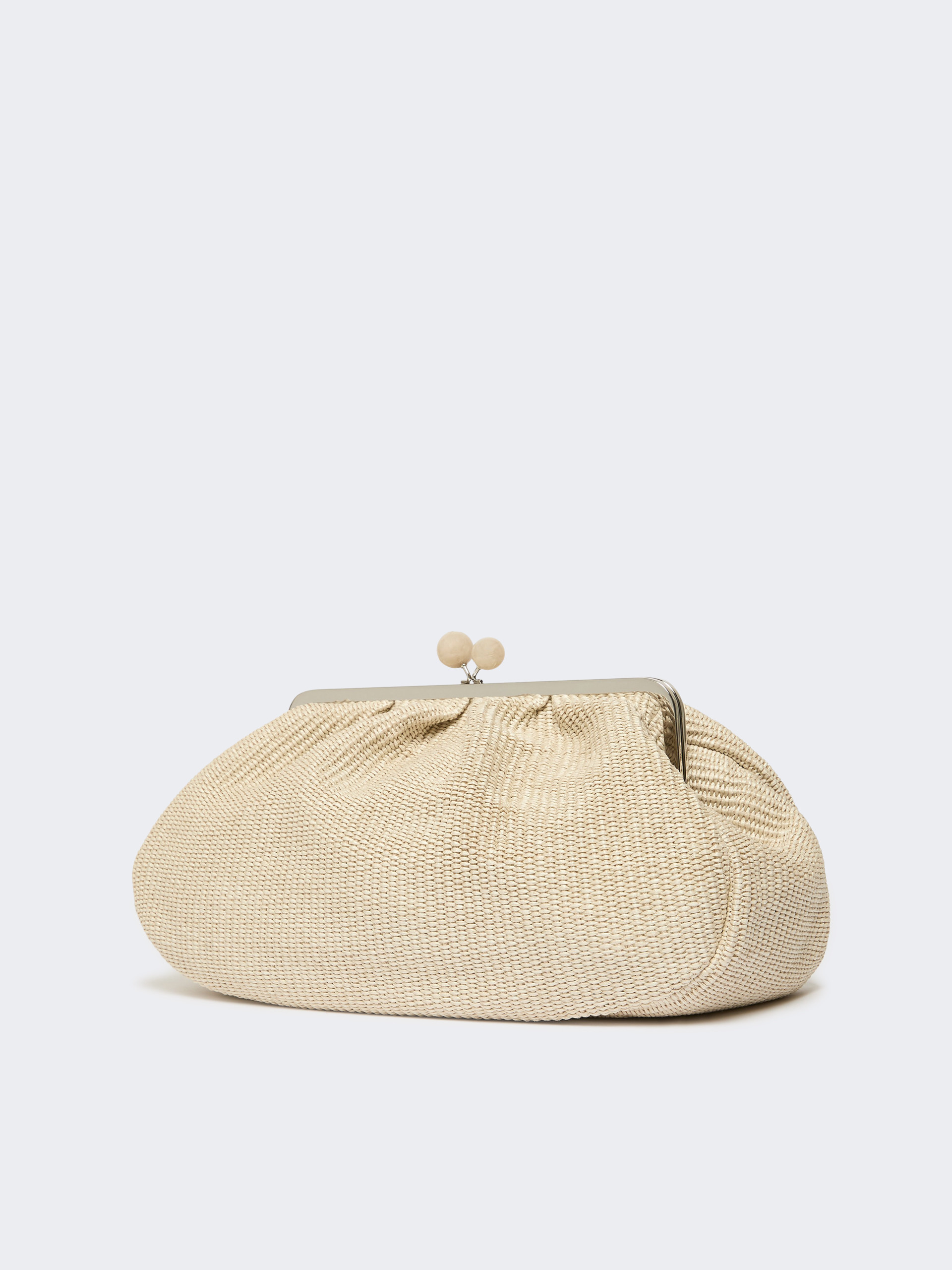 Large raffia-effect Pasticcino bag - TURTLEDOVE - Weekend Max Mara - 2