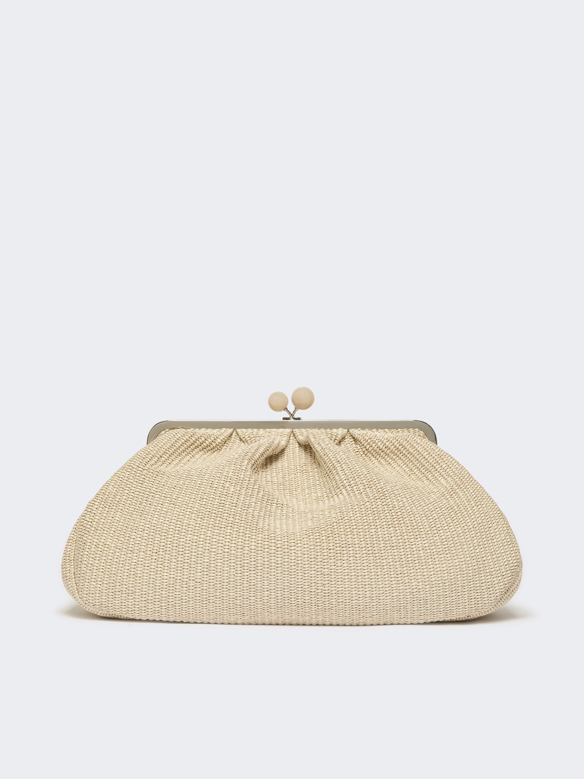 Large raffia-effect Pasticcino bag - TURTLEDOVE - Weekend Max Mara - 3