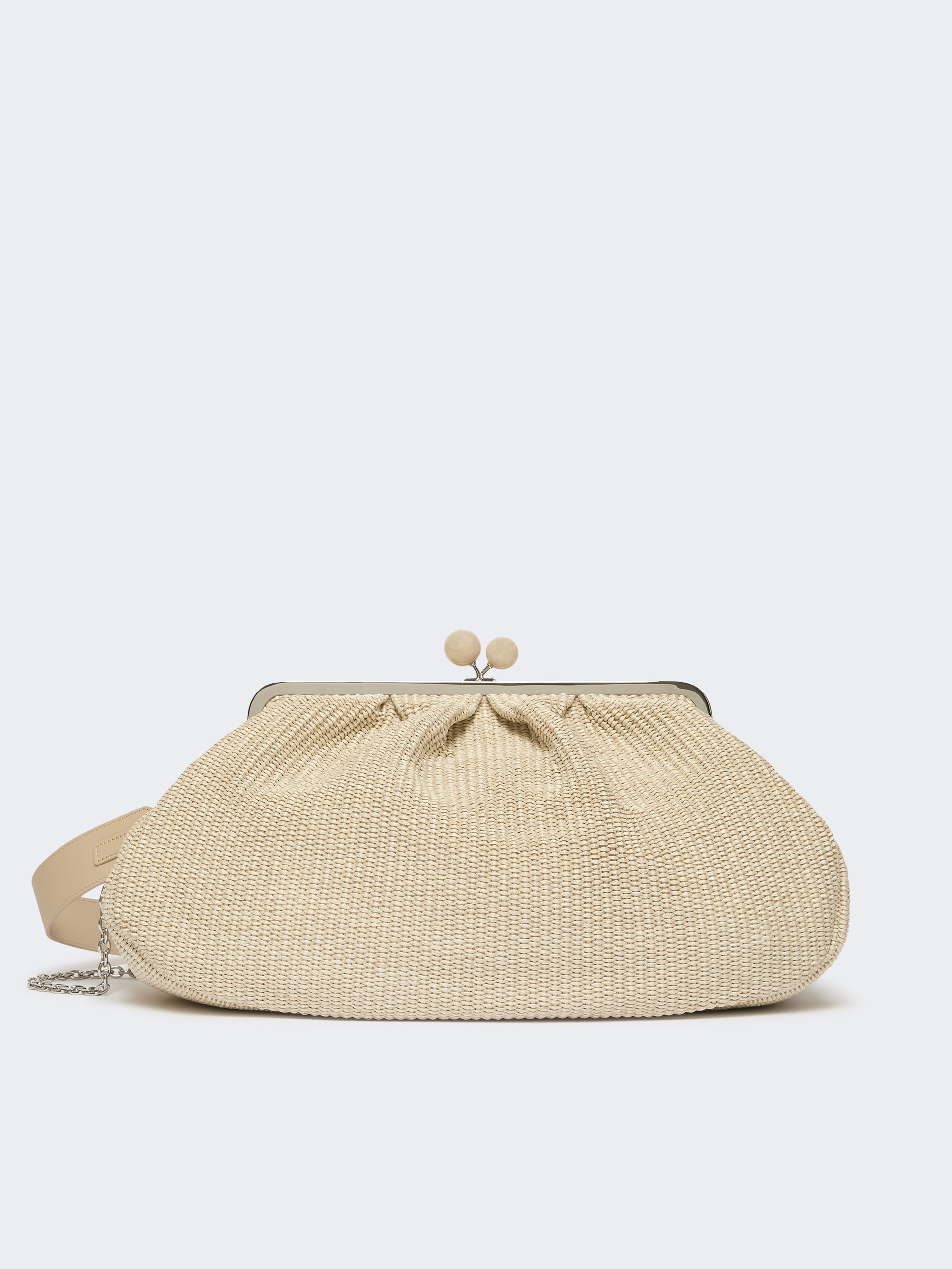 Large raffia-effect Pasticcino bag - TURTLEDOVE - Weekend Max Mara