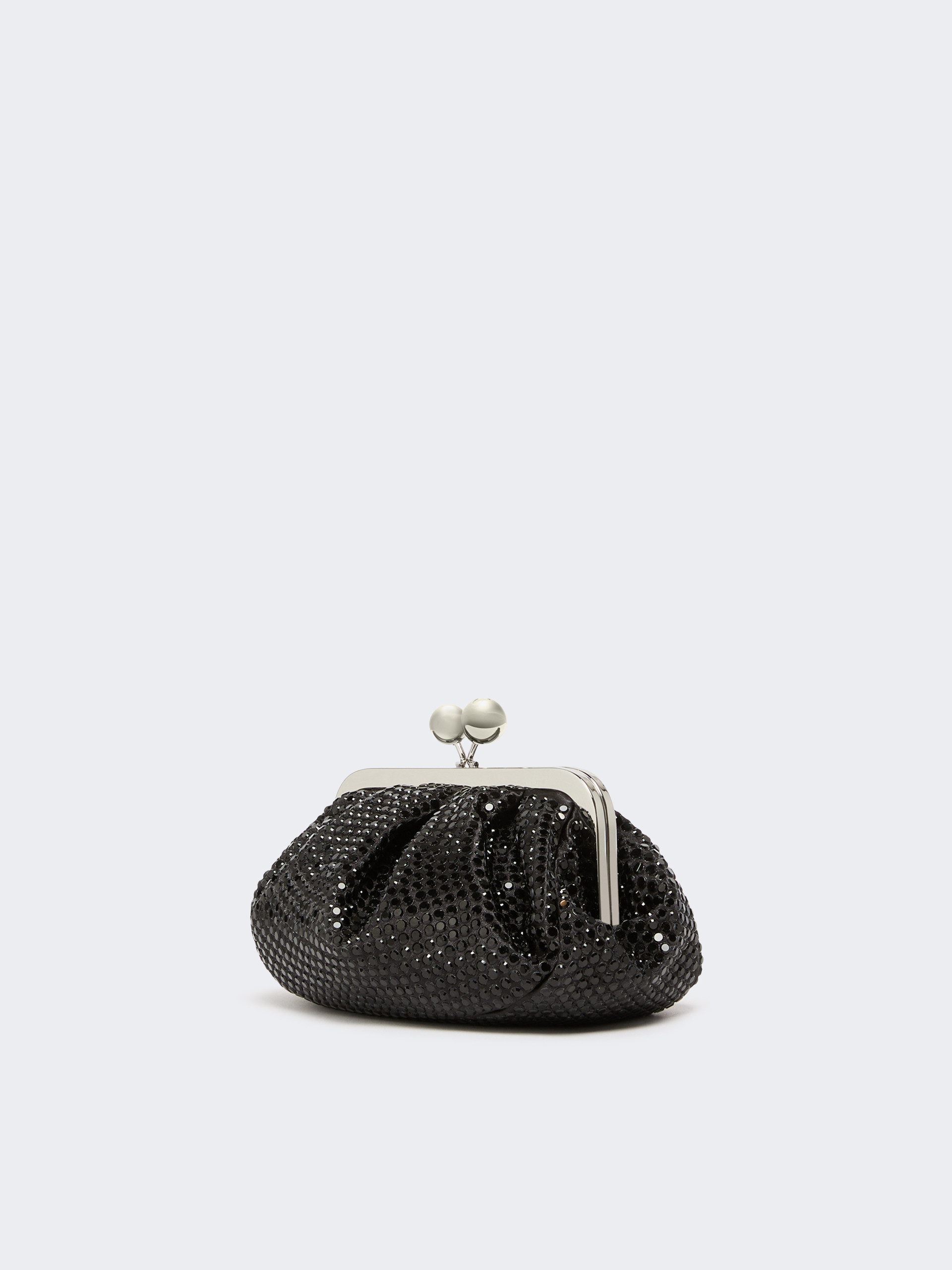 Rhinestone-adorned small satin Pasticcino Bag - DARK GREY - Weekend Max Mara - 2