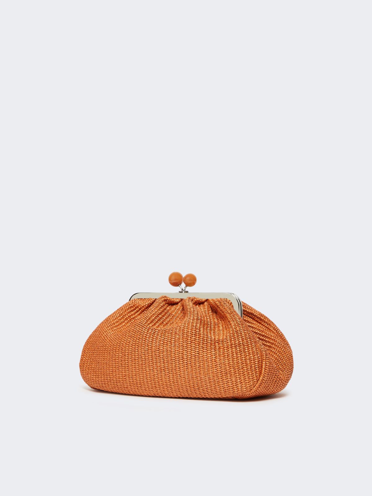Medium raffia-effect Pasticcino bag - SALMON - Weekend - 2