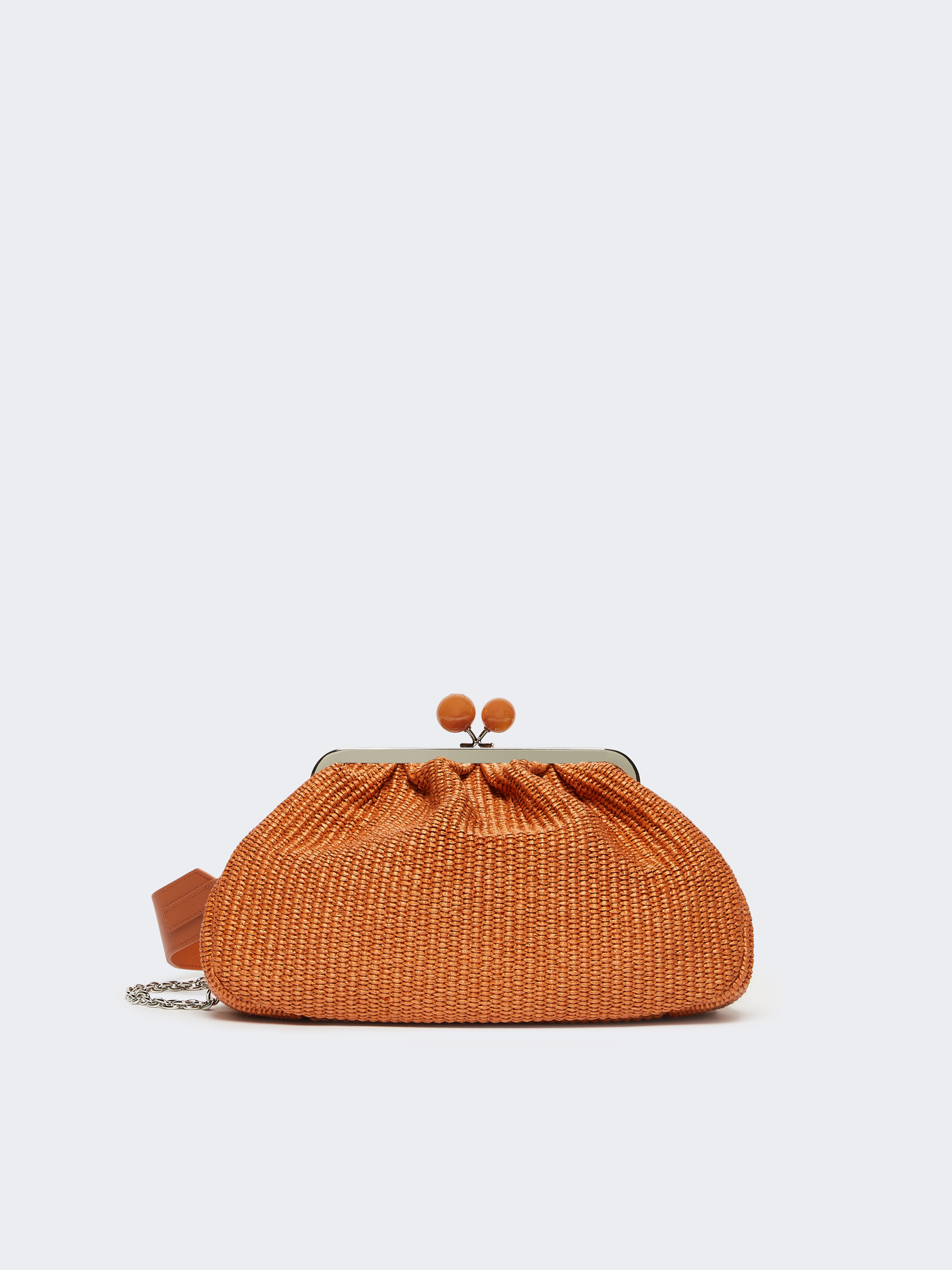 Medium raffia-effect Pasticcino bag - SALMON - Weekend Max Mara
