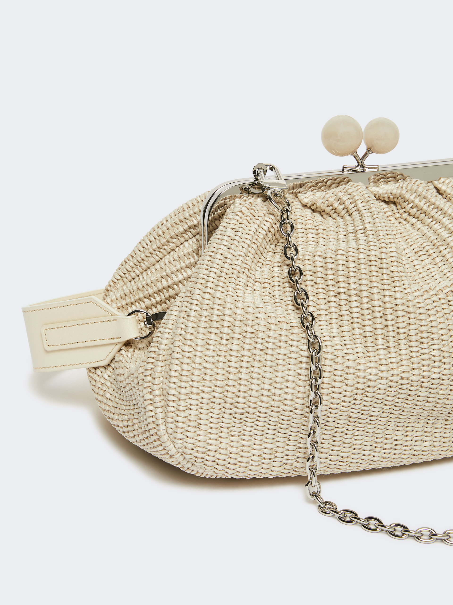 Medium raffia-effect Pasticcino bag - TURTLEDOVE - Weekend Max Mara - 4