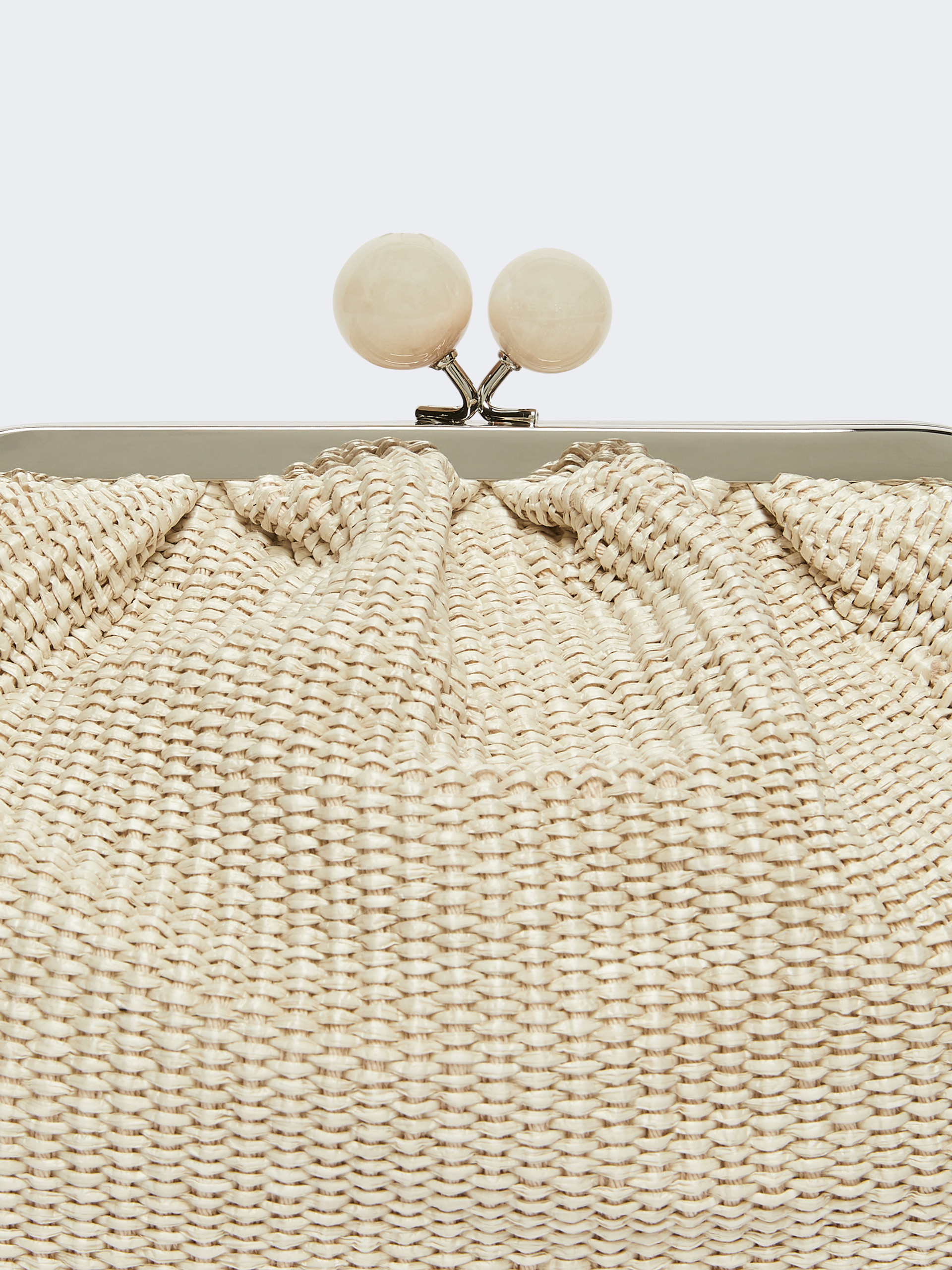 Medium raffia-effect Pasticcino bag - TURTLEDOVE - Weekend Max Mara - 5