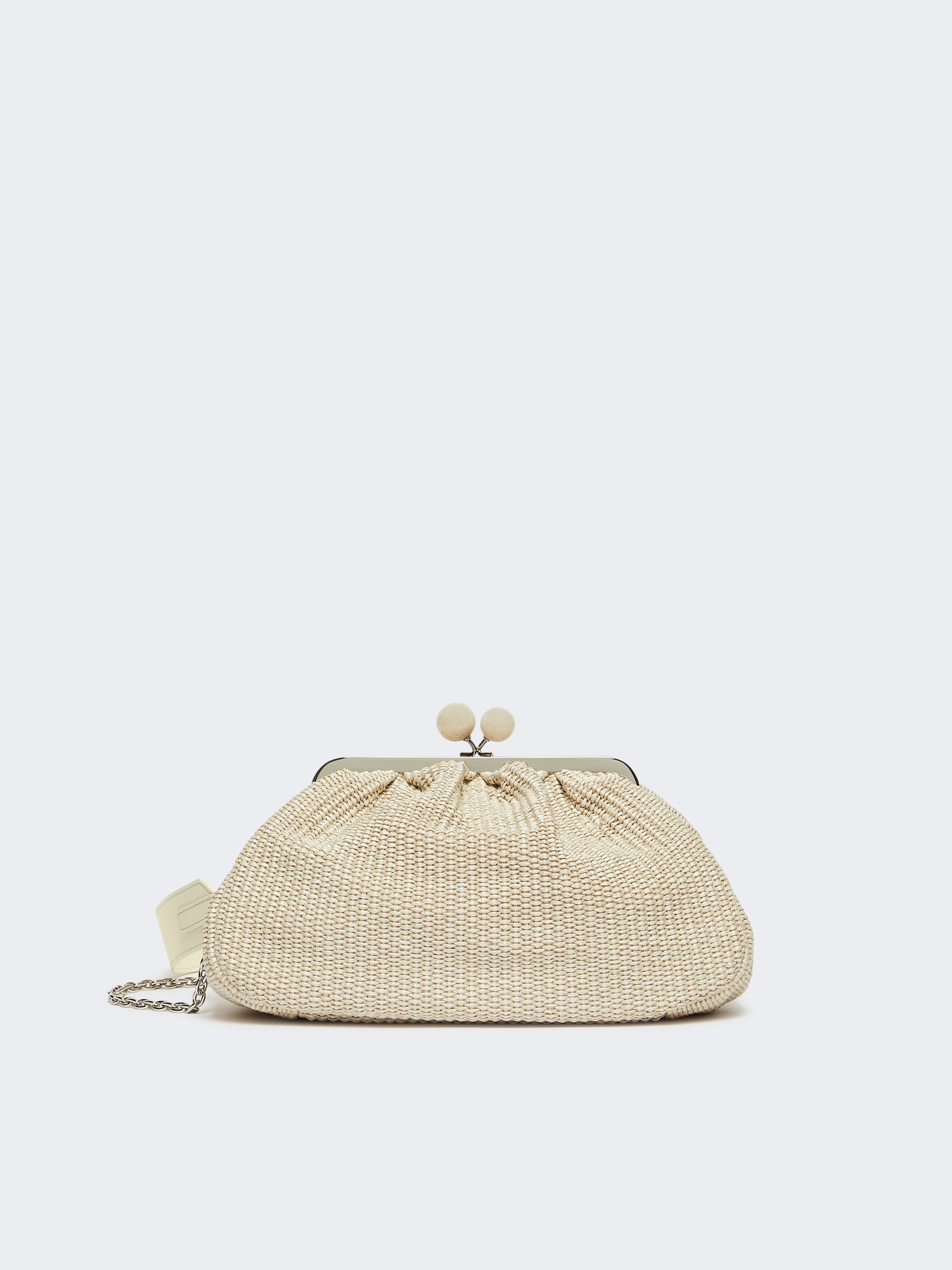 Medium raffia-effect Pasticcino bag - TURTLEDOVE - Weekend Max Mara