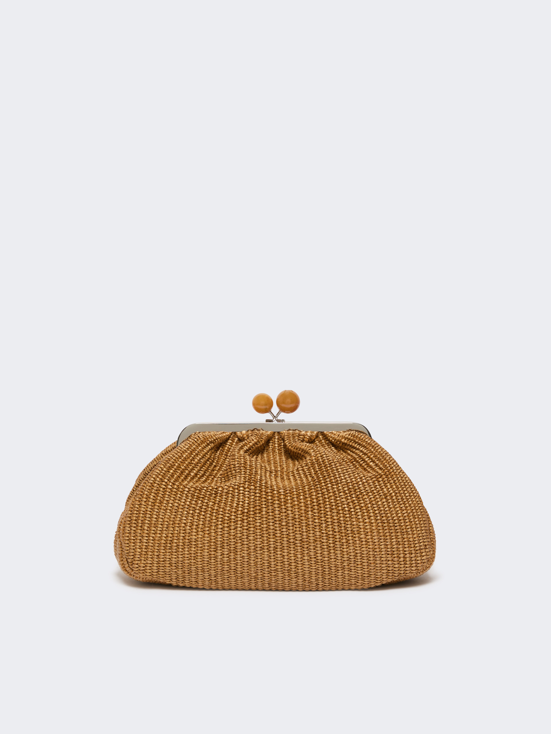 Medium raffia-effect Pasticcino bag - TANGERINE - Weekend Max Mara - 3