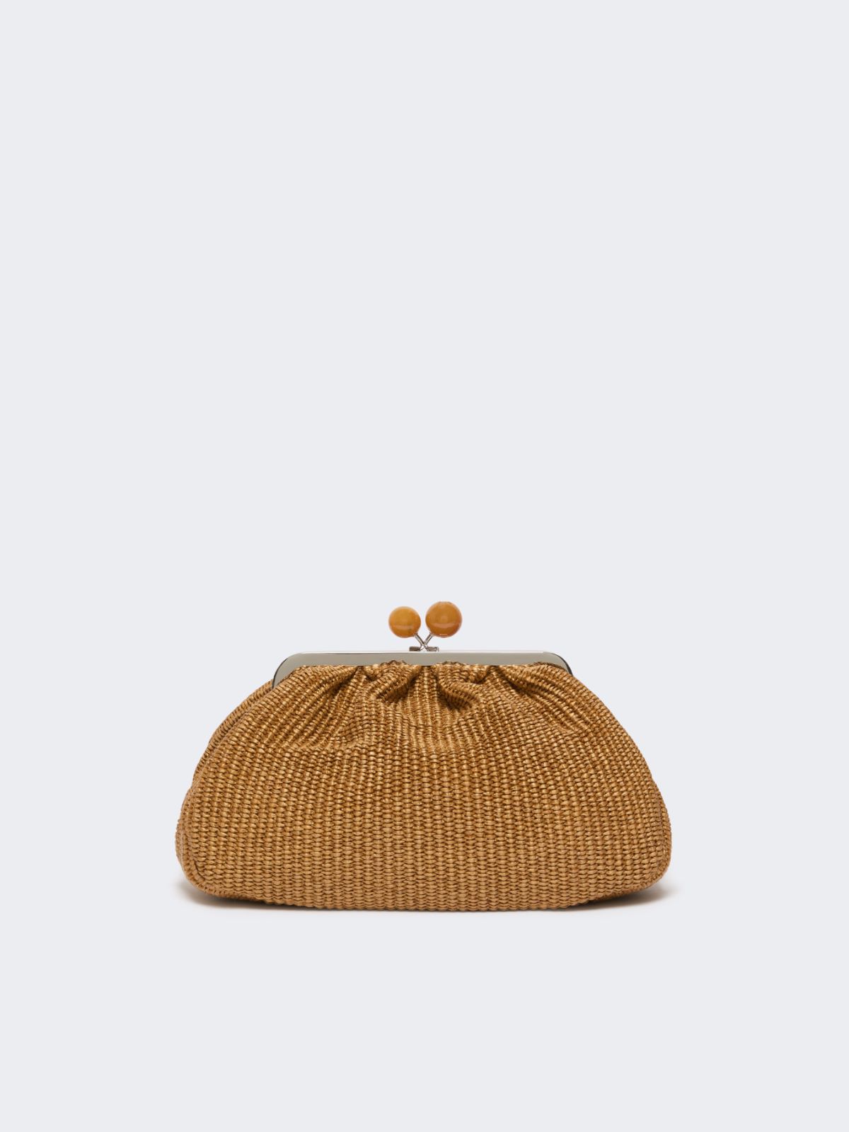 Medium raffia-effect Pasticcino bag - TANGERINE - Weekend - 3