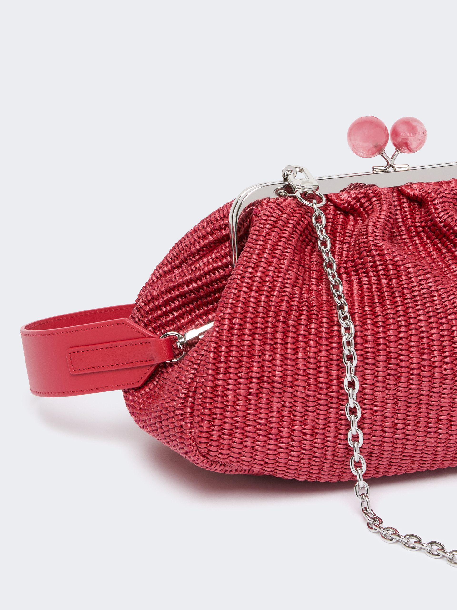 Medium raffia-effect Pasticcino bag - ANTIQUE ROSE - Weekend Max Mara - 4