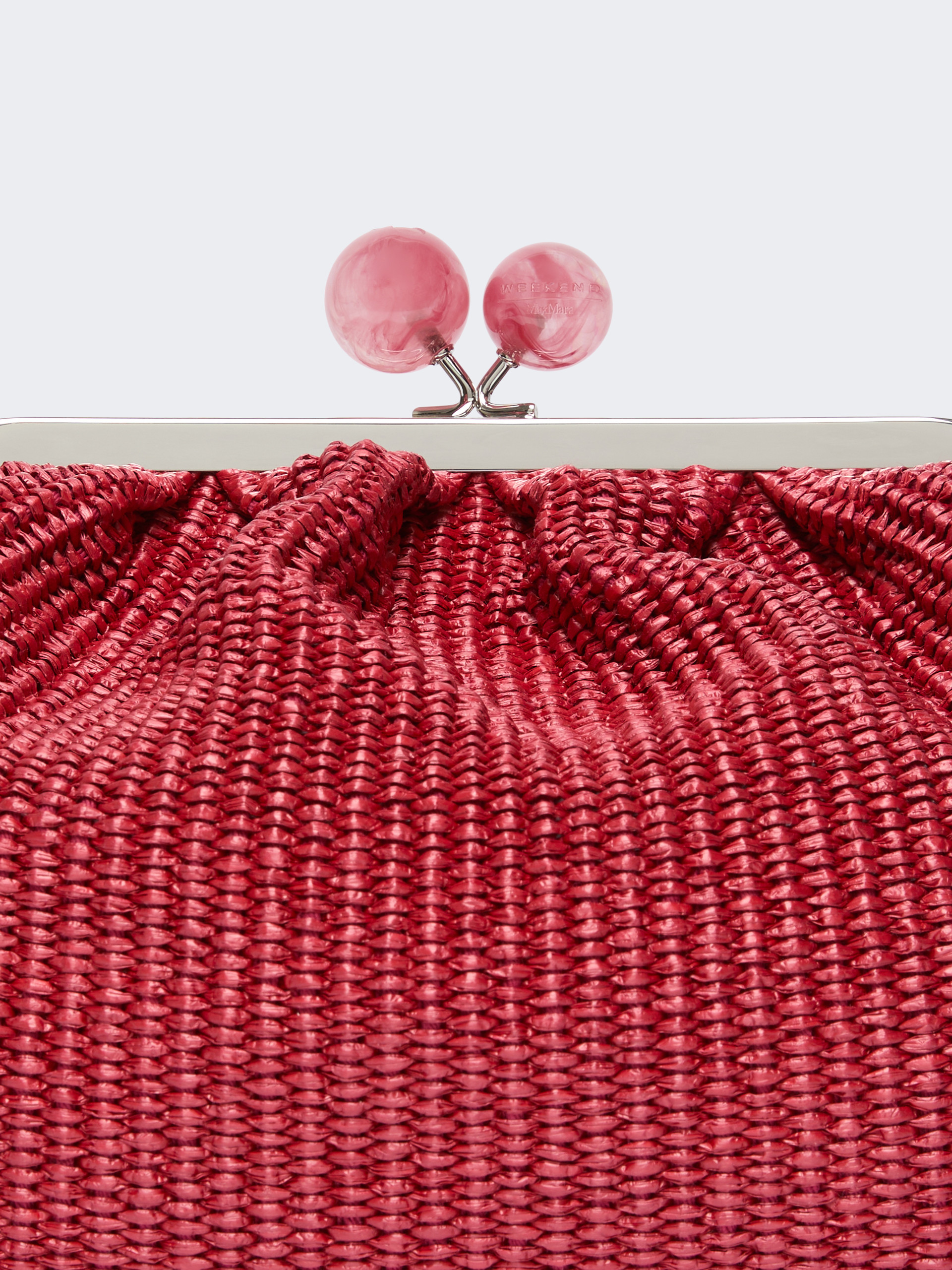 Medium raffia-effect Pasticcino bag - ANTIQUE ROSE - Weekend Max Mara - 5
