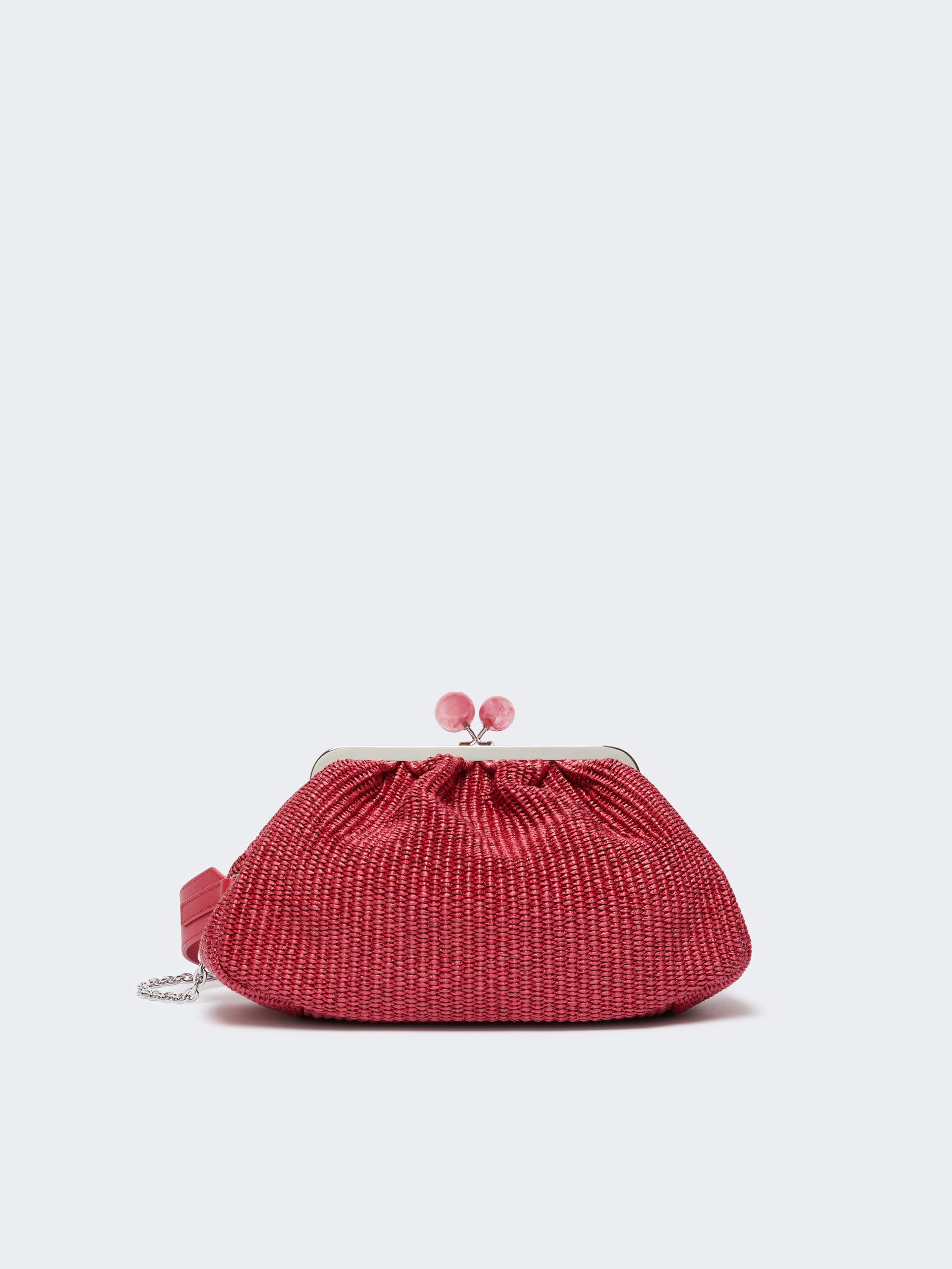 Medium raffia-effect Pasticcino bag - ANTIQUE ROSE - Weekend Max Mara