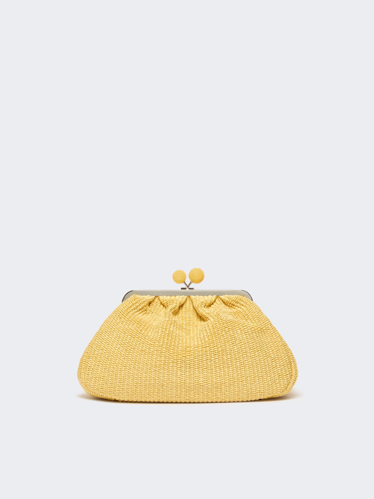 Medium raffia-effect Pasticcino bag - YELLOW - Weekend - 3