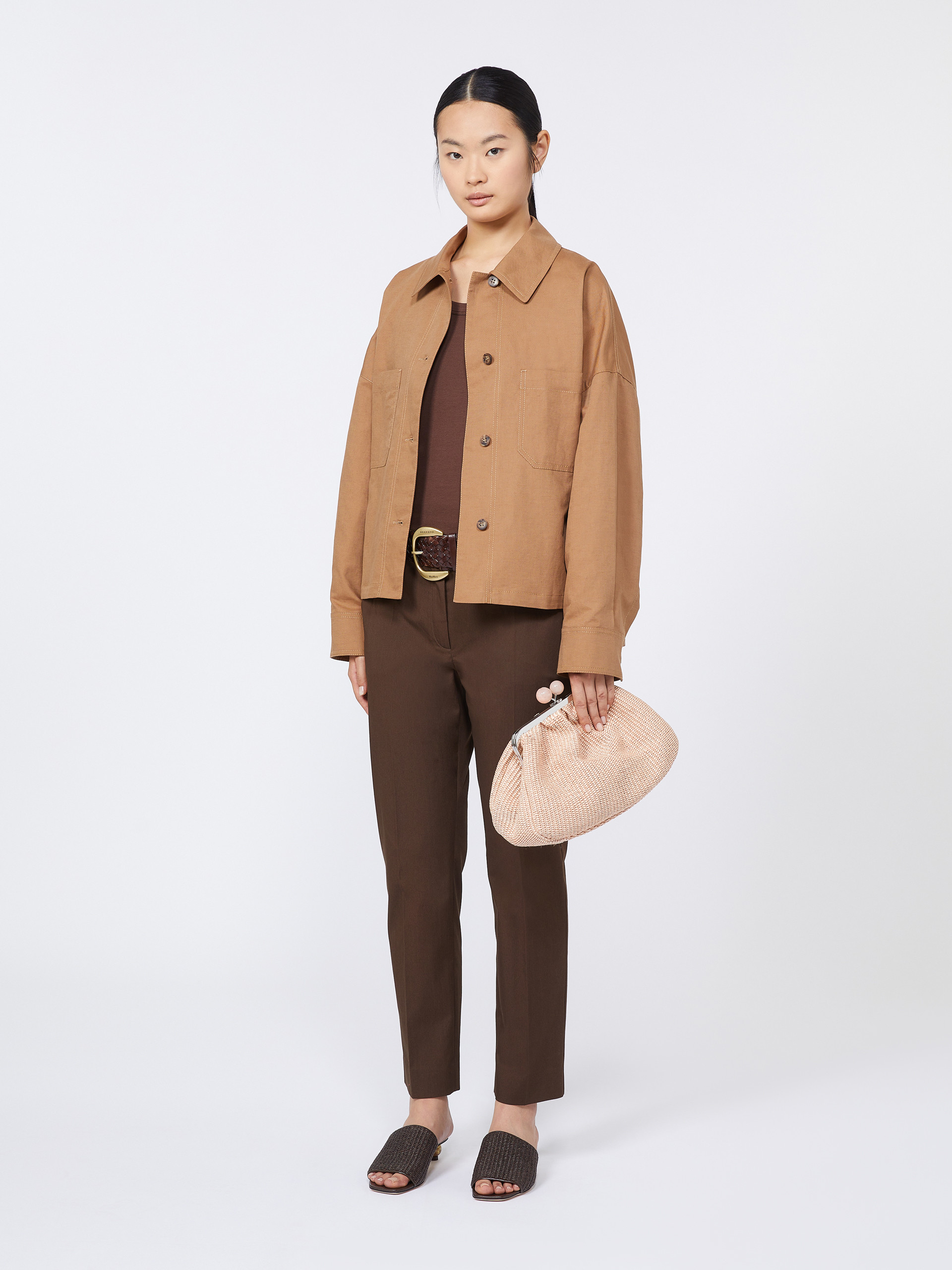 Medium raffia-effect Pasticcino bag - ANTIQUE ROSE - Weekend Max Mara - 8