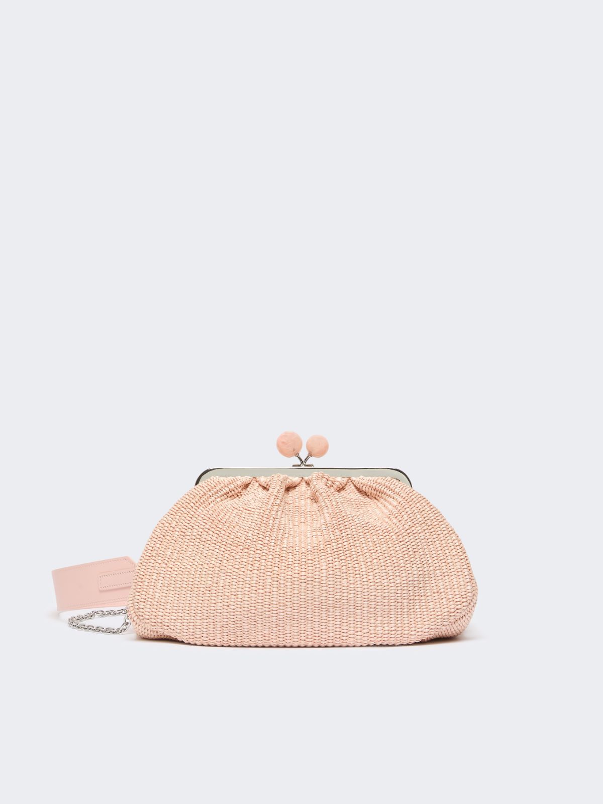 Medium raffia-effect Pasticcino bag - ANTIQUE ROSE - Weekend