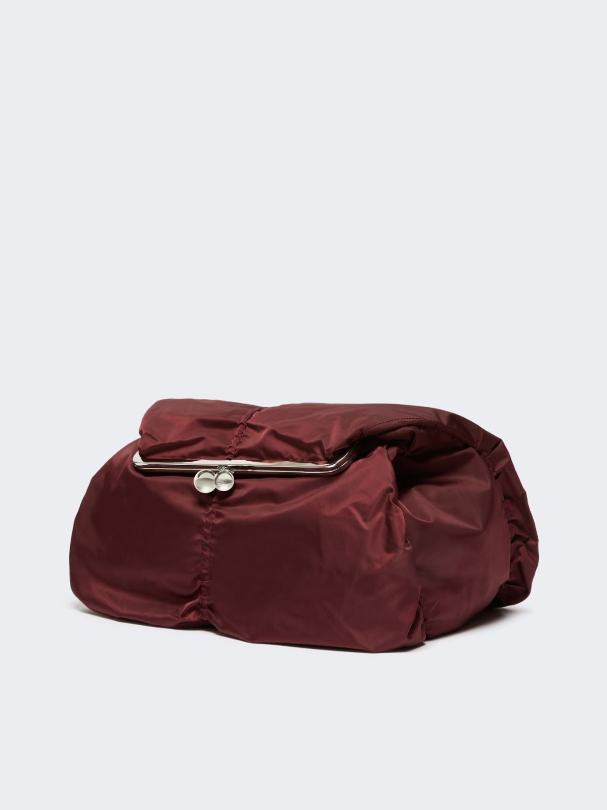 Extra-large technical gabardine Pasticcino Bag - BORDEAUX - Weekend - 2