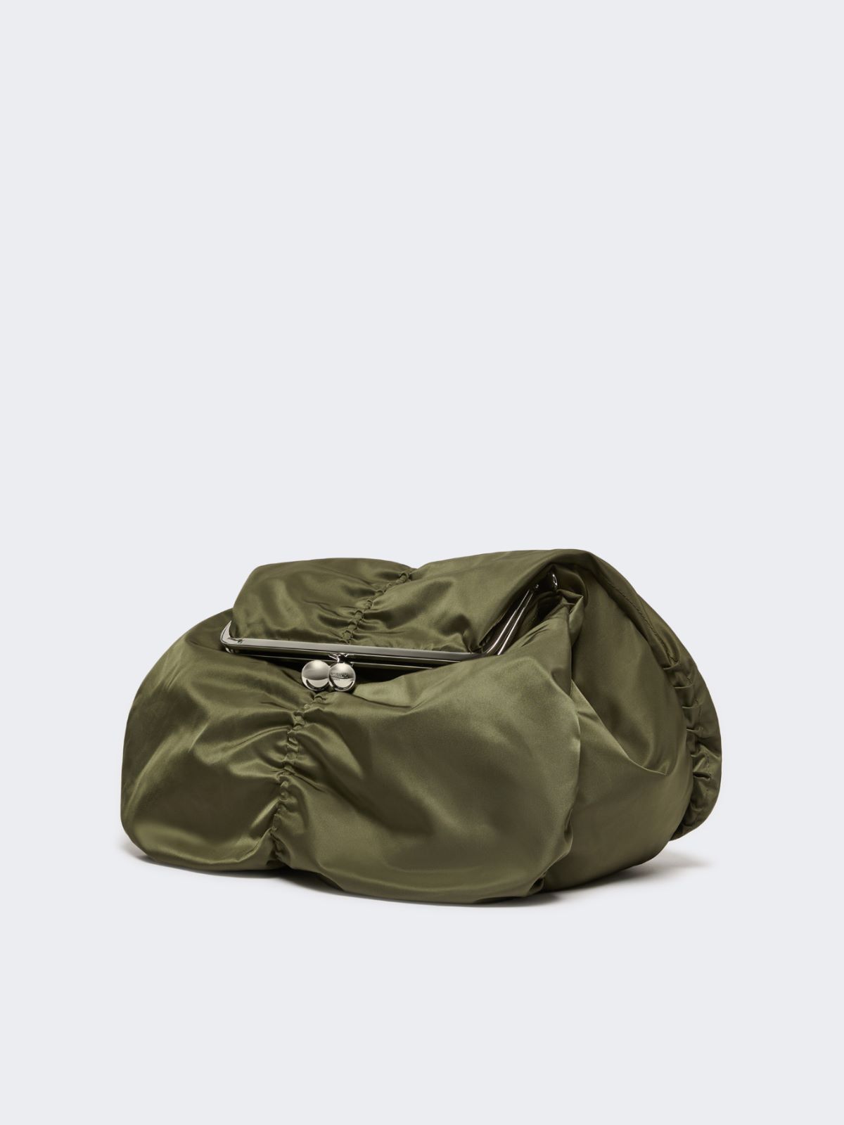 Extra-large technical gabardine Pasticcino Bag - SAGE GREEN - Weekend - 2