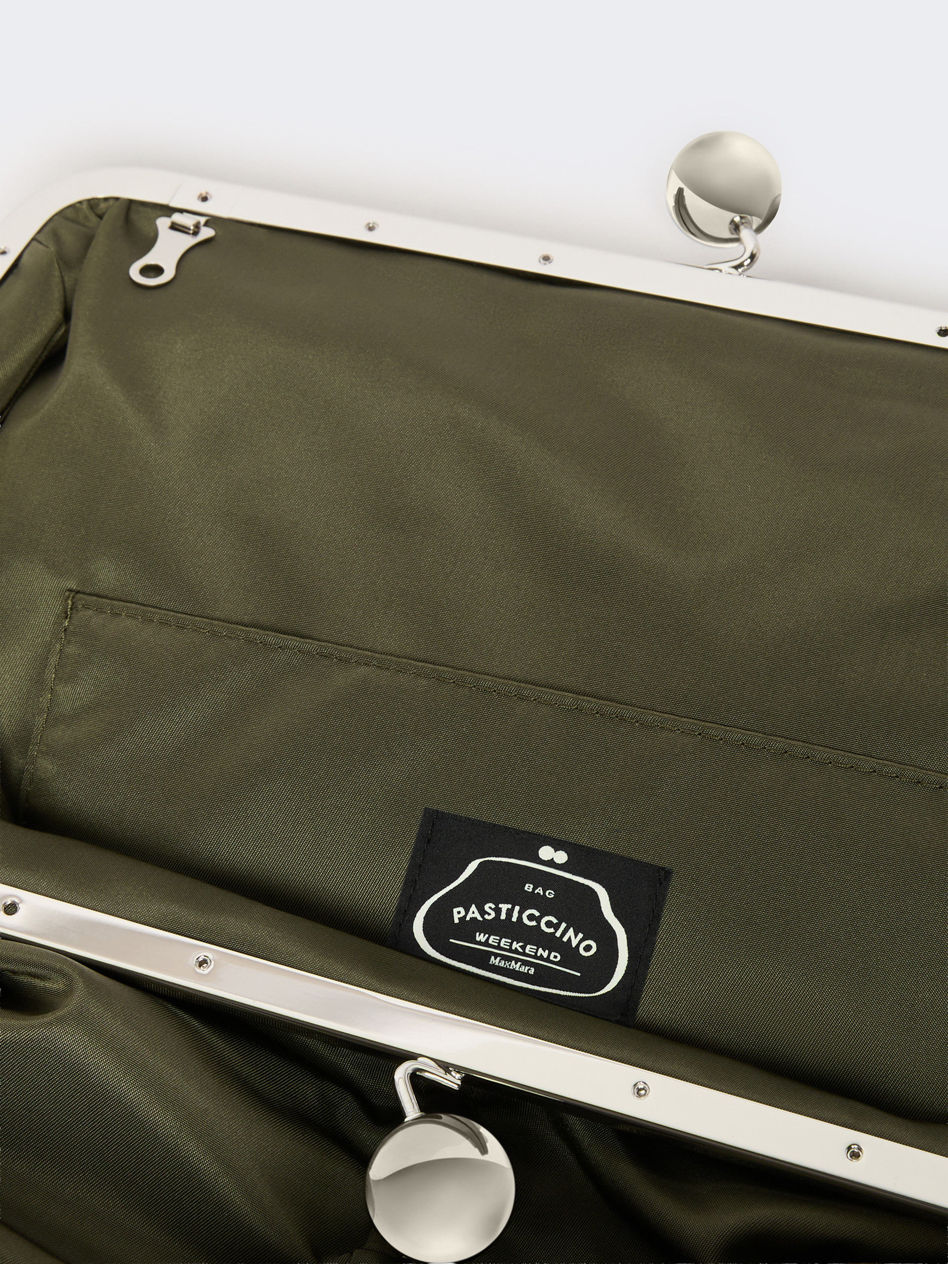 Extra-large technical gabardine Pasticcino Bag - SAGE GREEN - Weekend Max Mara - 6