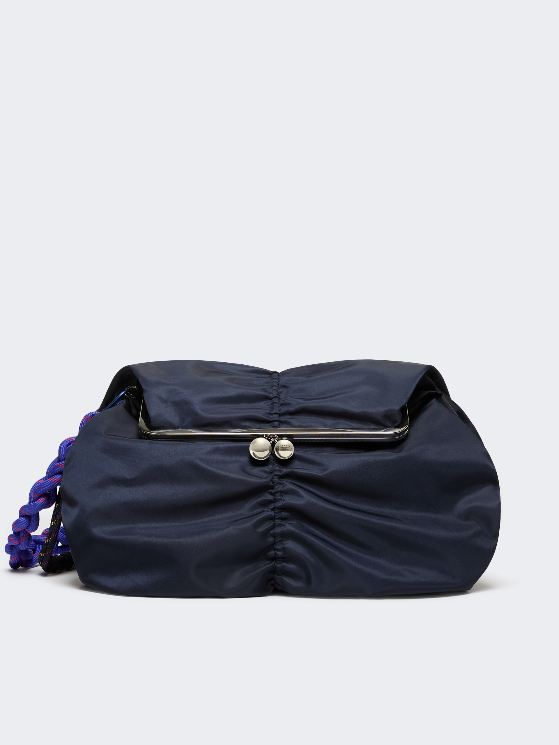Extra-large technical gabardine Pasticcino Bag, ultramarine