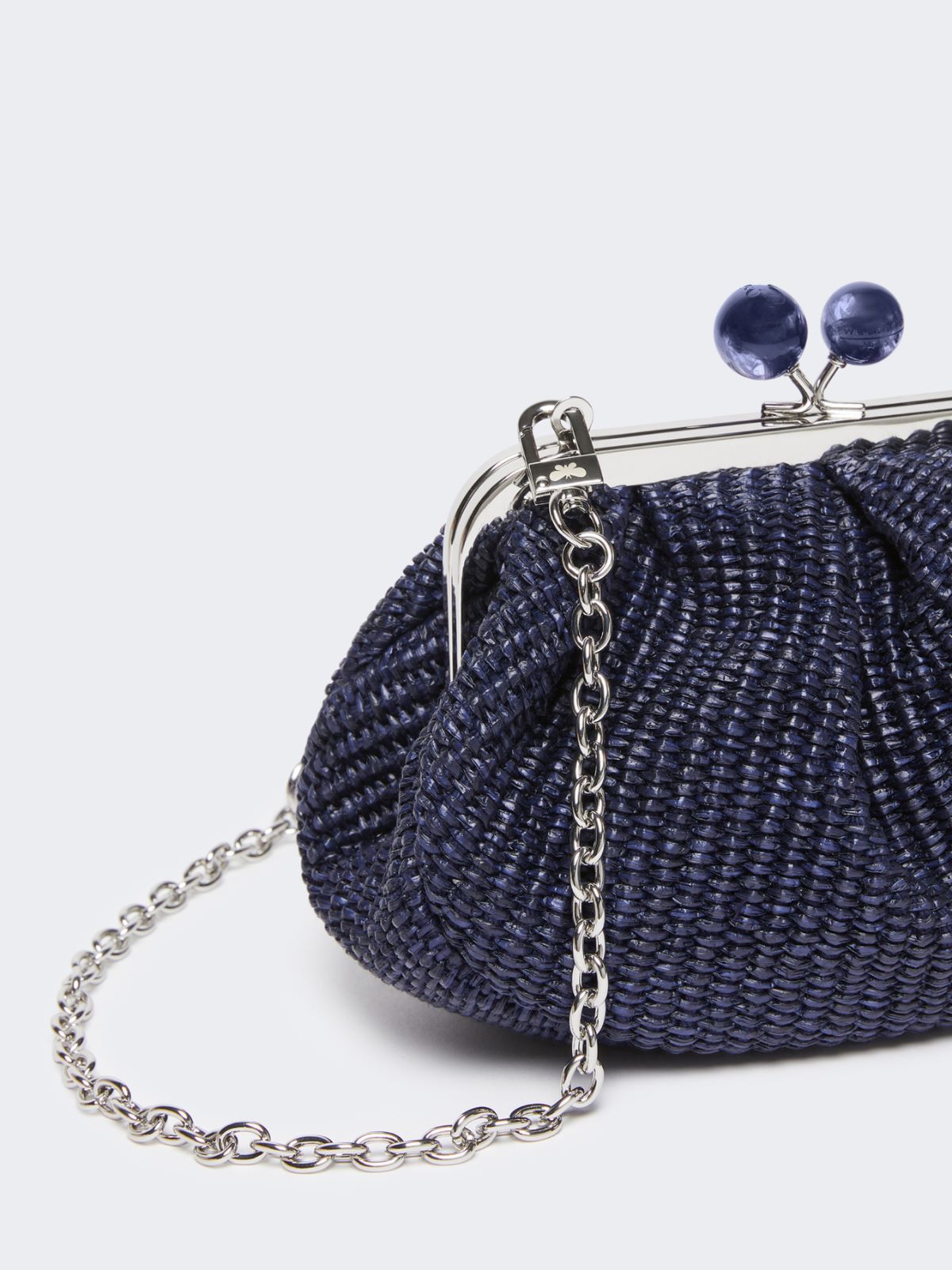 Small raffia-effect Pasticcino Bag - ULTRAMARINE - Weekend - 4
