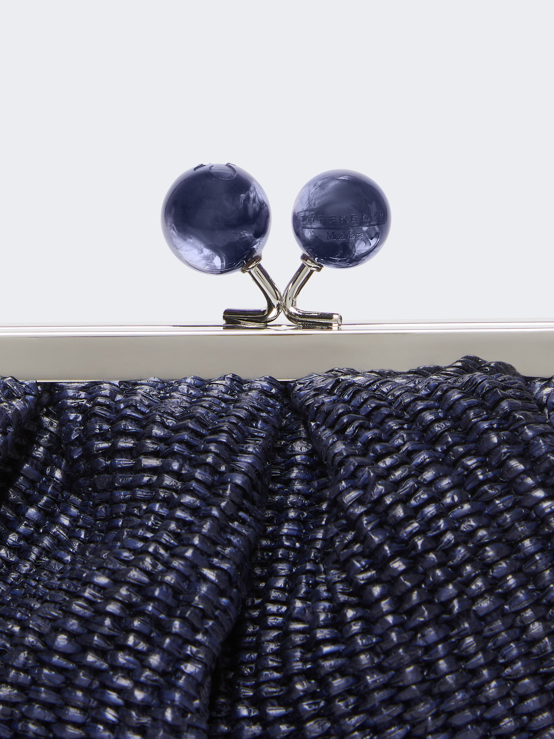 Small raffia-effect Pasticcino Bag - ULTRAMARINE - Weekend Max Mara - 5