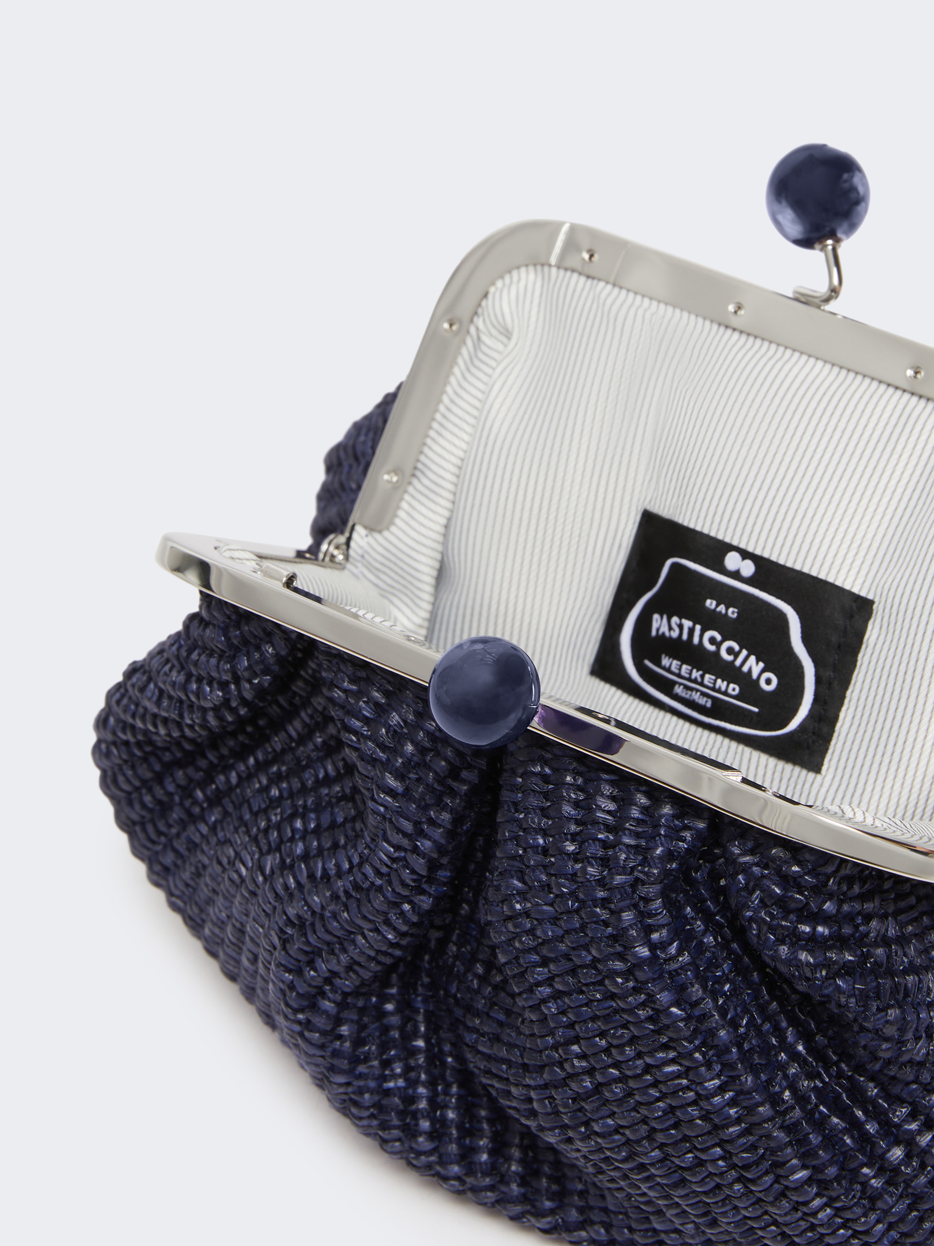 Small raffia-effect Pasticcino Bag - ULTRAMARINE - Weekend Max Mara - 6