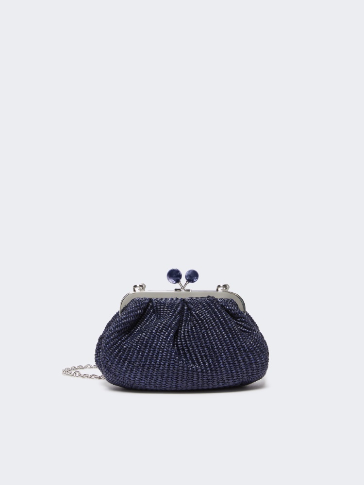 Small raffia-effect Pasticcino Bag - ULTRAMARINE - Weekend - 2