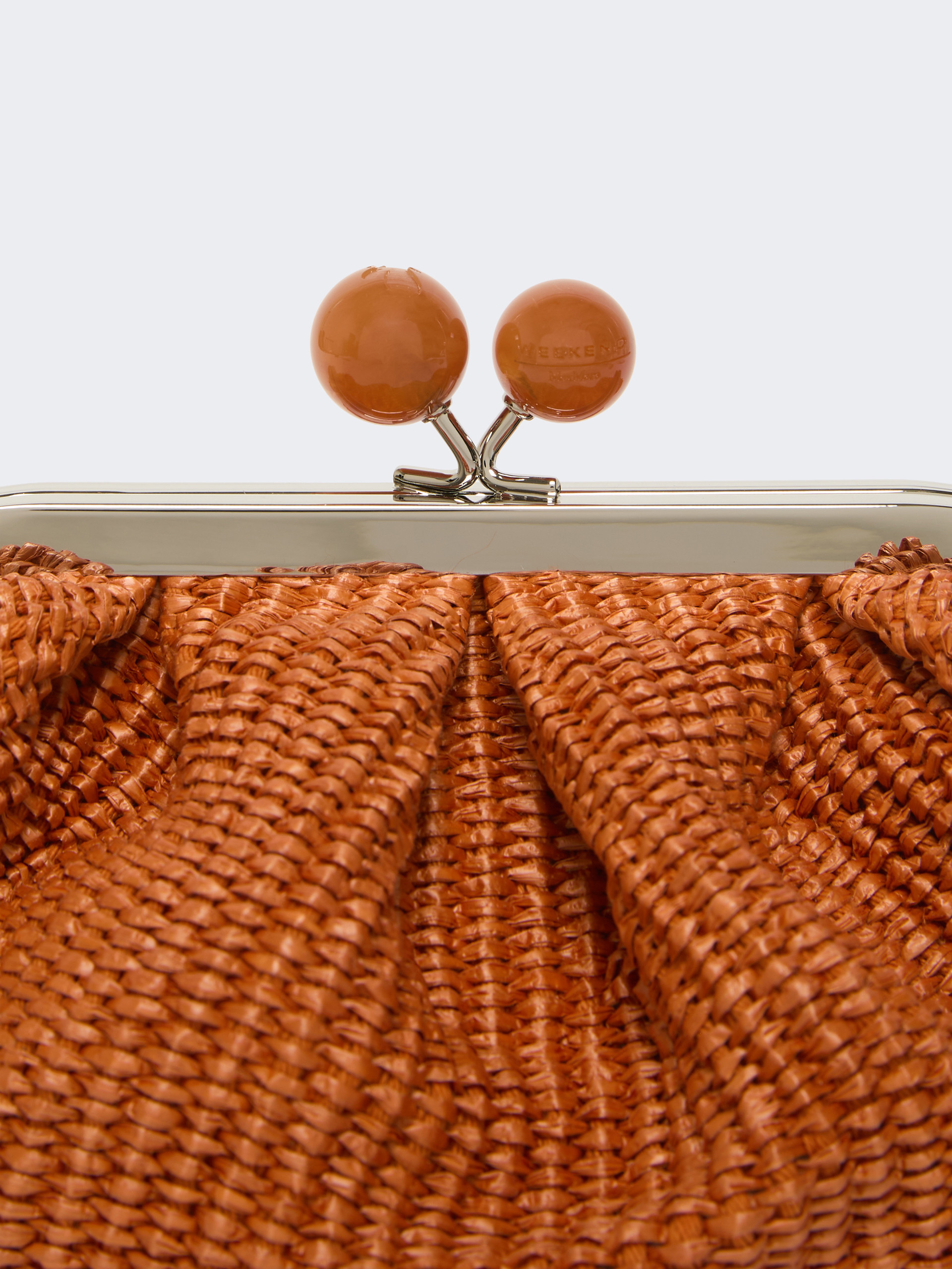 Small raffia-effect Pasticcino Bag - SALMON - Weekend Max Mara - 5