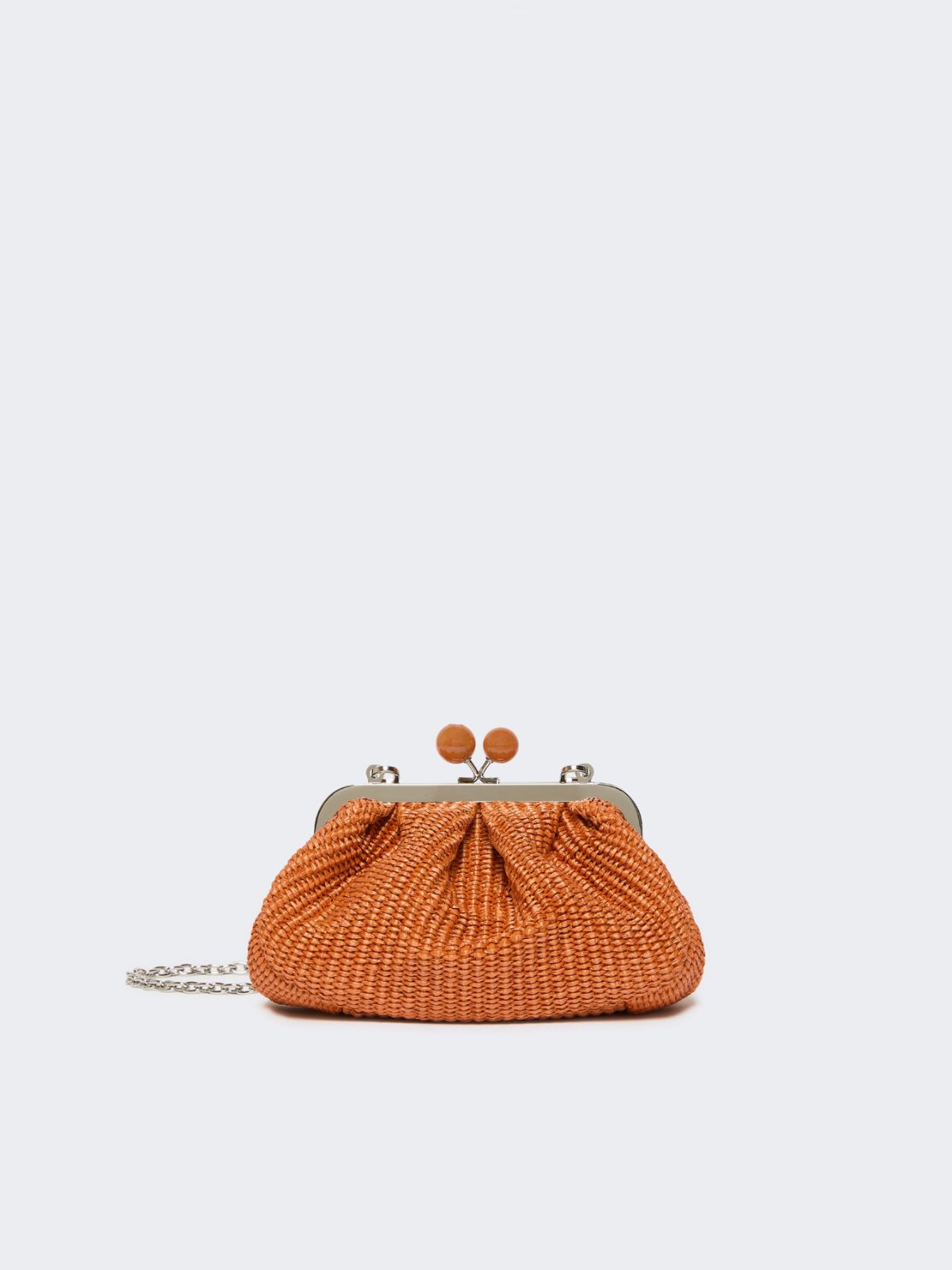 Small raffia-effect Pasticcino Bag - SALMON - Weekend