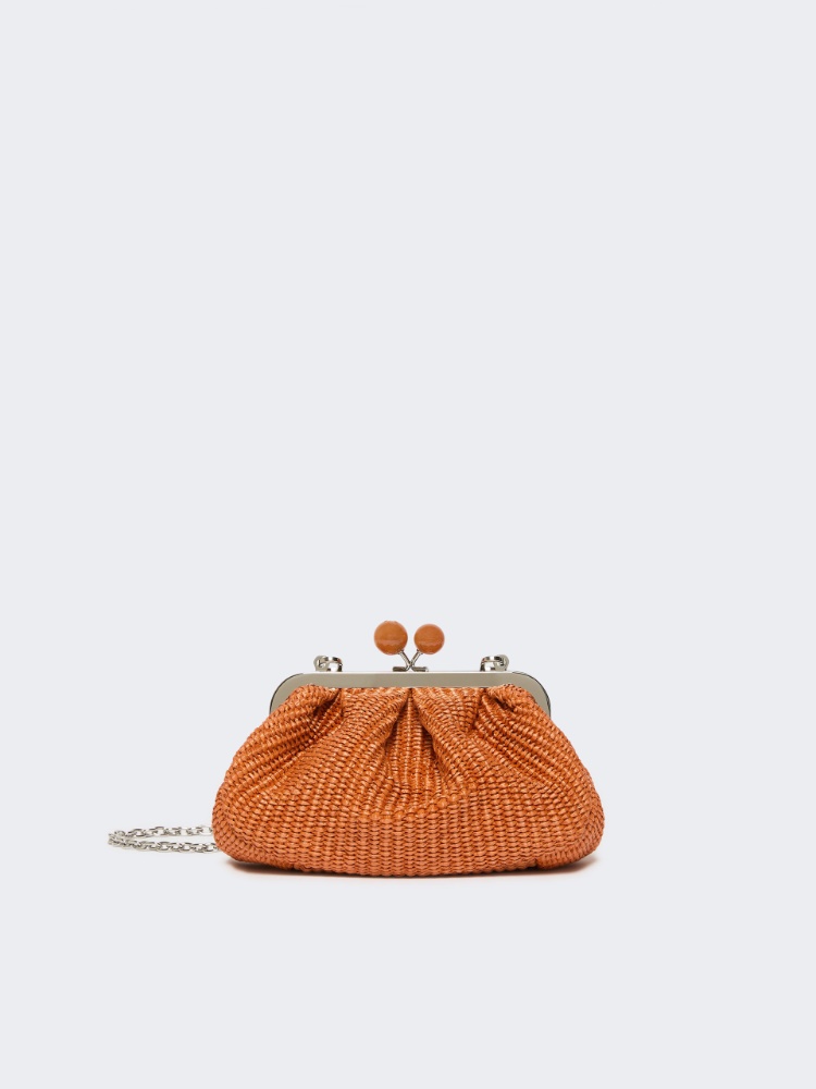 Small raffia-effect Pasticcino Bag - SALMON - Weekend - 2