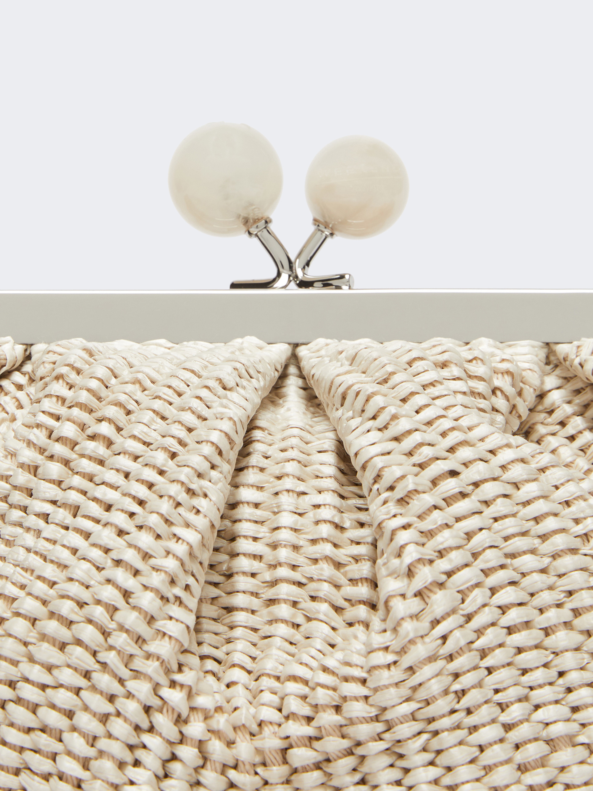 Small raffia-effect Pasticcino Bag - TURTLEDOVE - Weekend Max Mara - 5