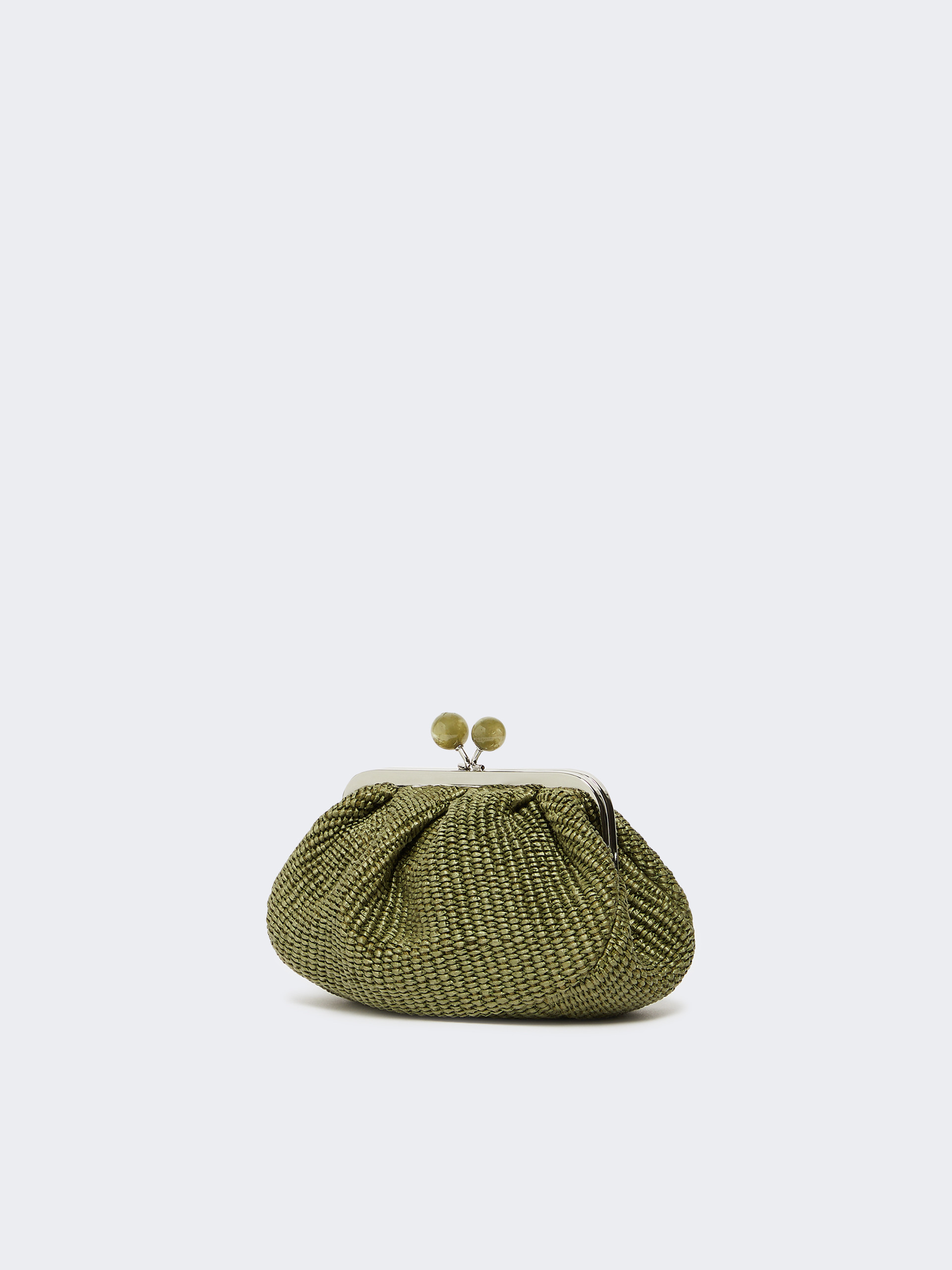 Small raffia-effect Pasticcino Bag - SAGE GREEN - Weekend Max Mara - 2