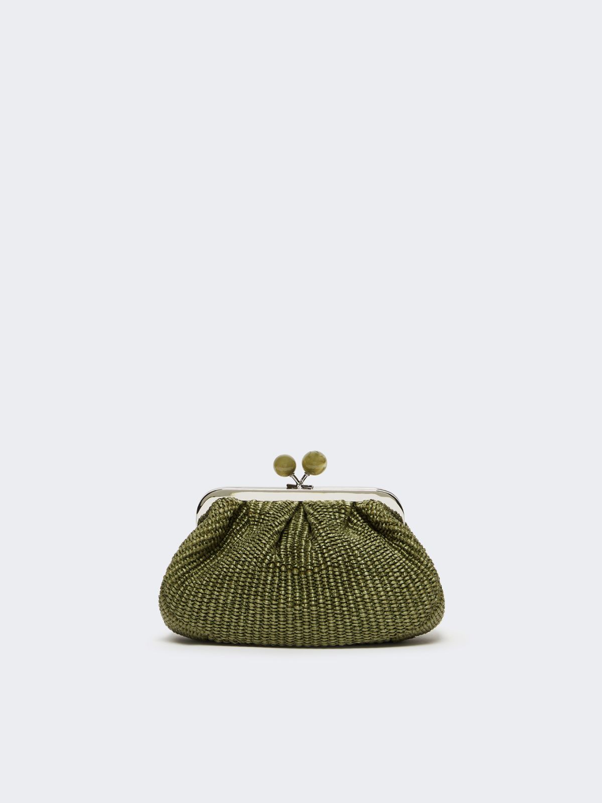Small raffia-effect Pasticcino Bag - SAGE GREEN - Weekend - 3