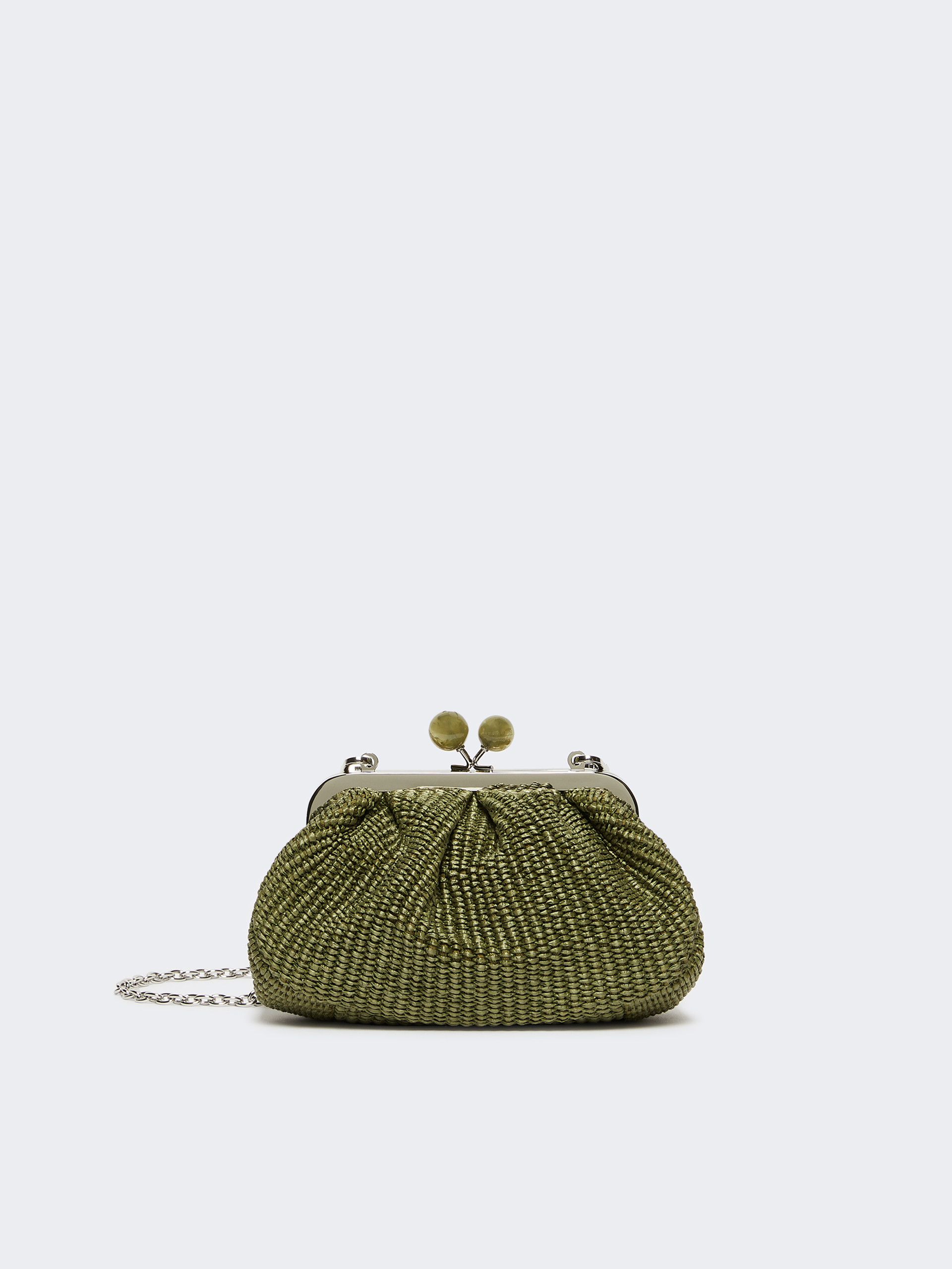 Small raffia-effect Pasticcino Bag - SAGE GREEN - Weekend Max Mara