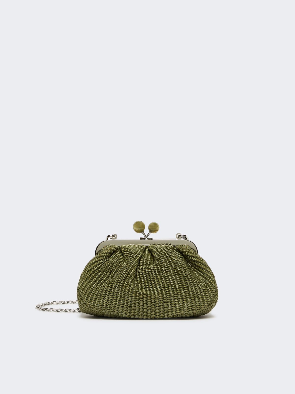 Small raffia-effect Pasticcino Bag - SAGE GREEN - Weekend