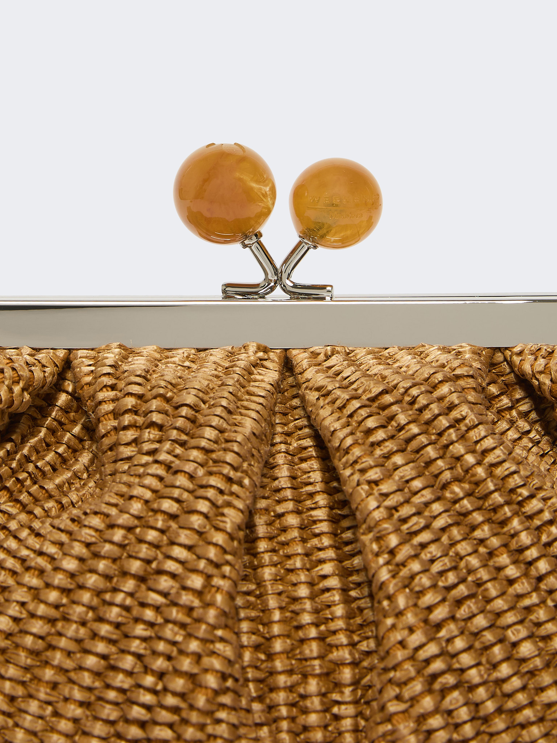 Small raffia-effect Pasticcino Bag - TANGERINE - Weekend Max Mara - 5