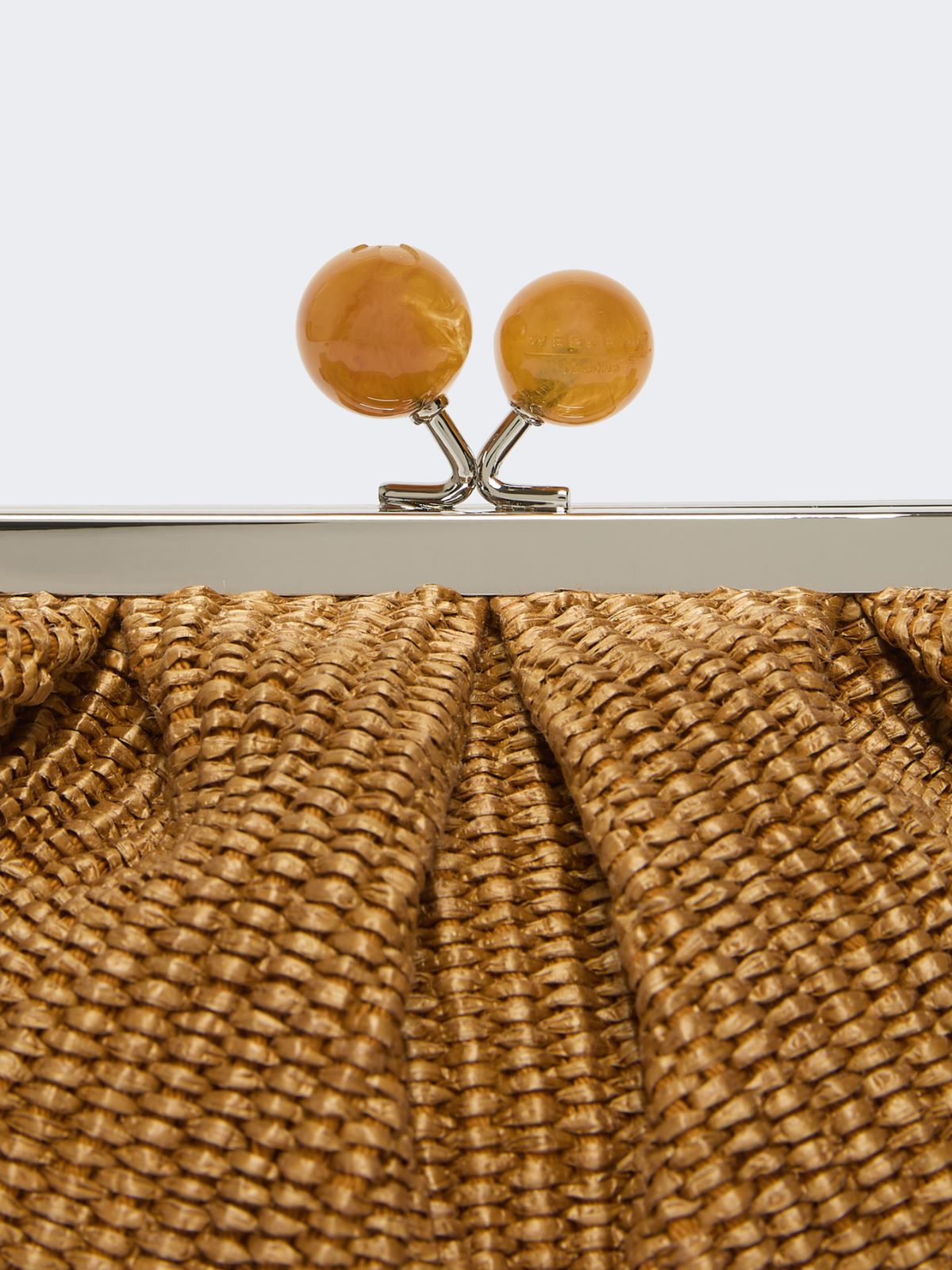 Small raffia-effect Pasticcino Bag - TANGERINE - Weekend - 5