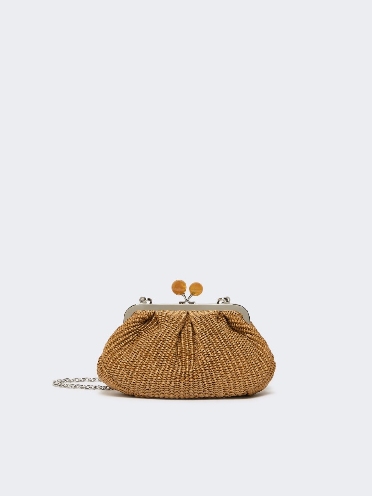 Small raffia-effect Pasticcino Bag - TANGERINE - Weekend - 2