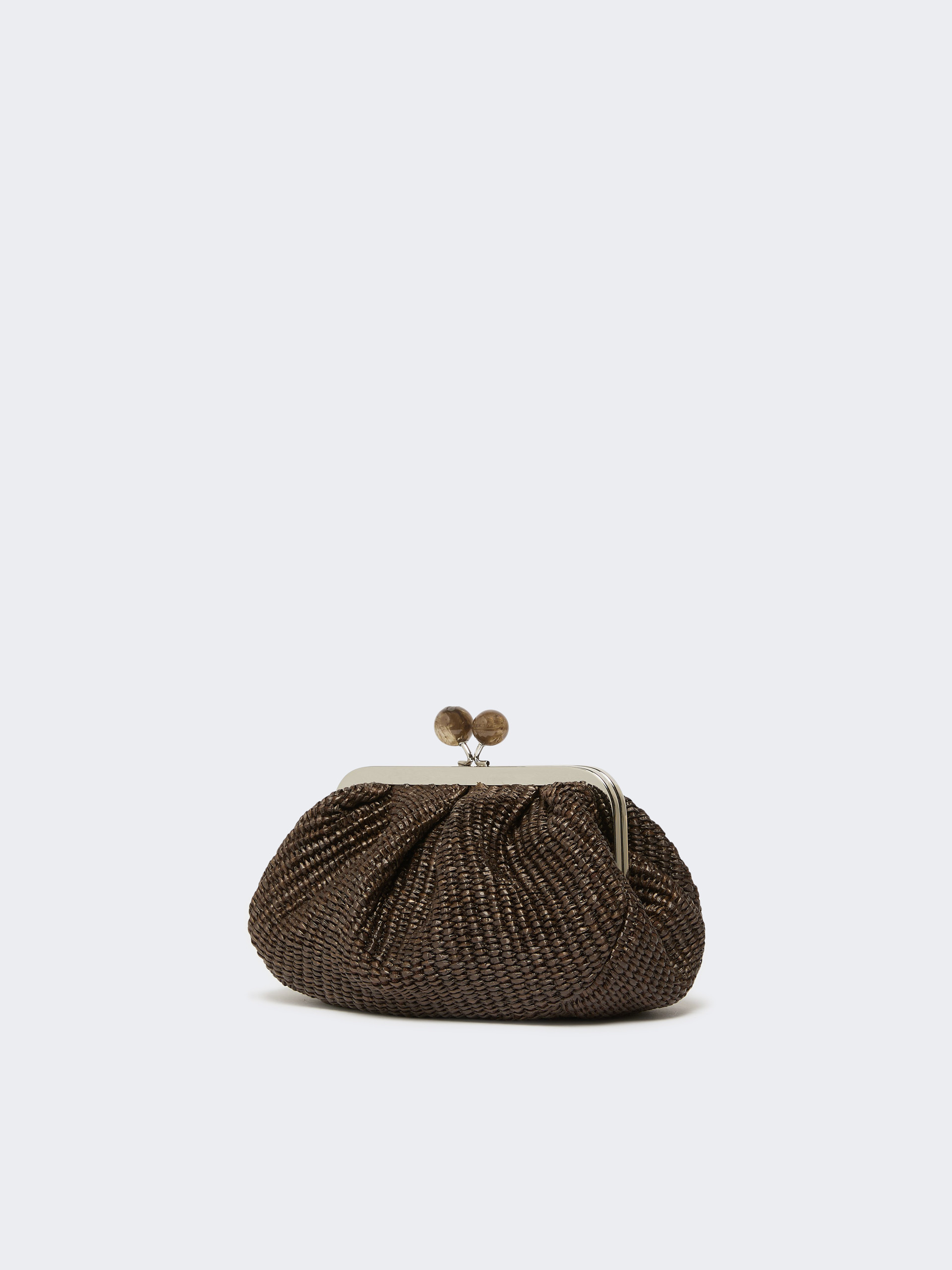 Small raffia-effect Pasticcino Bag - DARK BROWN - Weekend Max Mara - 2