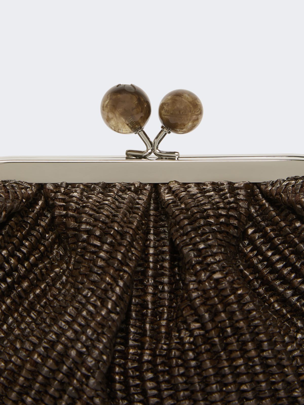 Small raffia-effect Pasticcino Bag - DARK BROWN - Weekend - 5