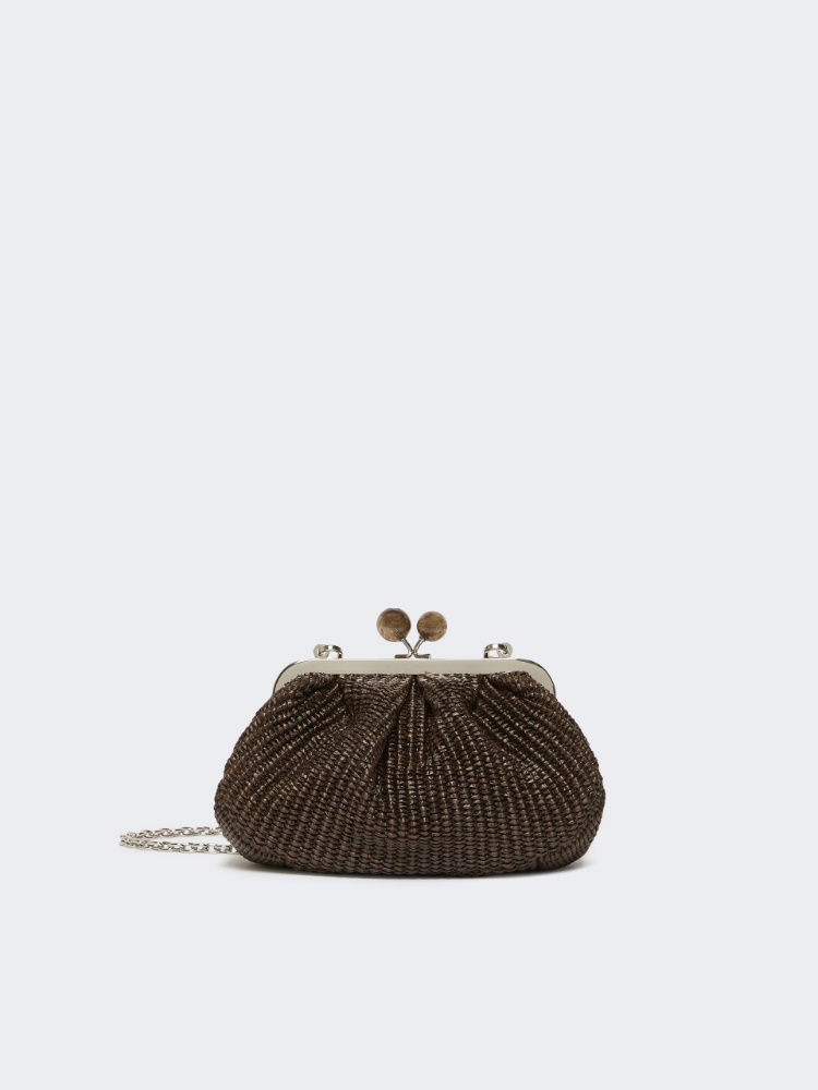 Small raffia-effect Pasticcino Bag - DARK BROWN - Weekend - 2