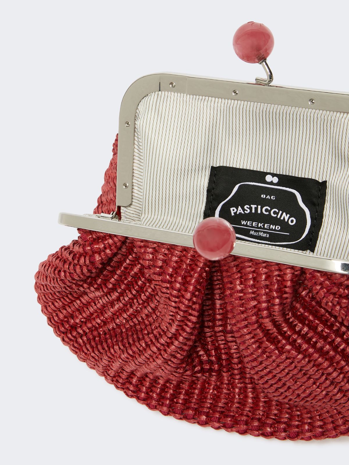 Small raffia-effect Pasticcino Bag - ANTIQUE ROSE - Weekend - 6