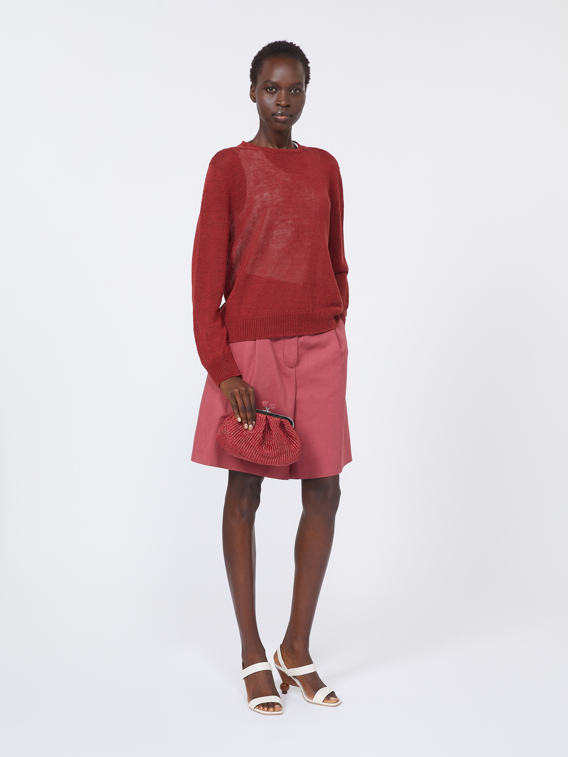Small raffia-effect Pasticcino Bag - ANTIQUE ROSE - Weekend Max Mara - 7
