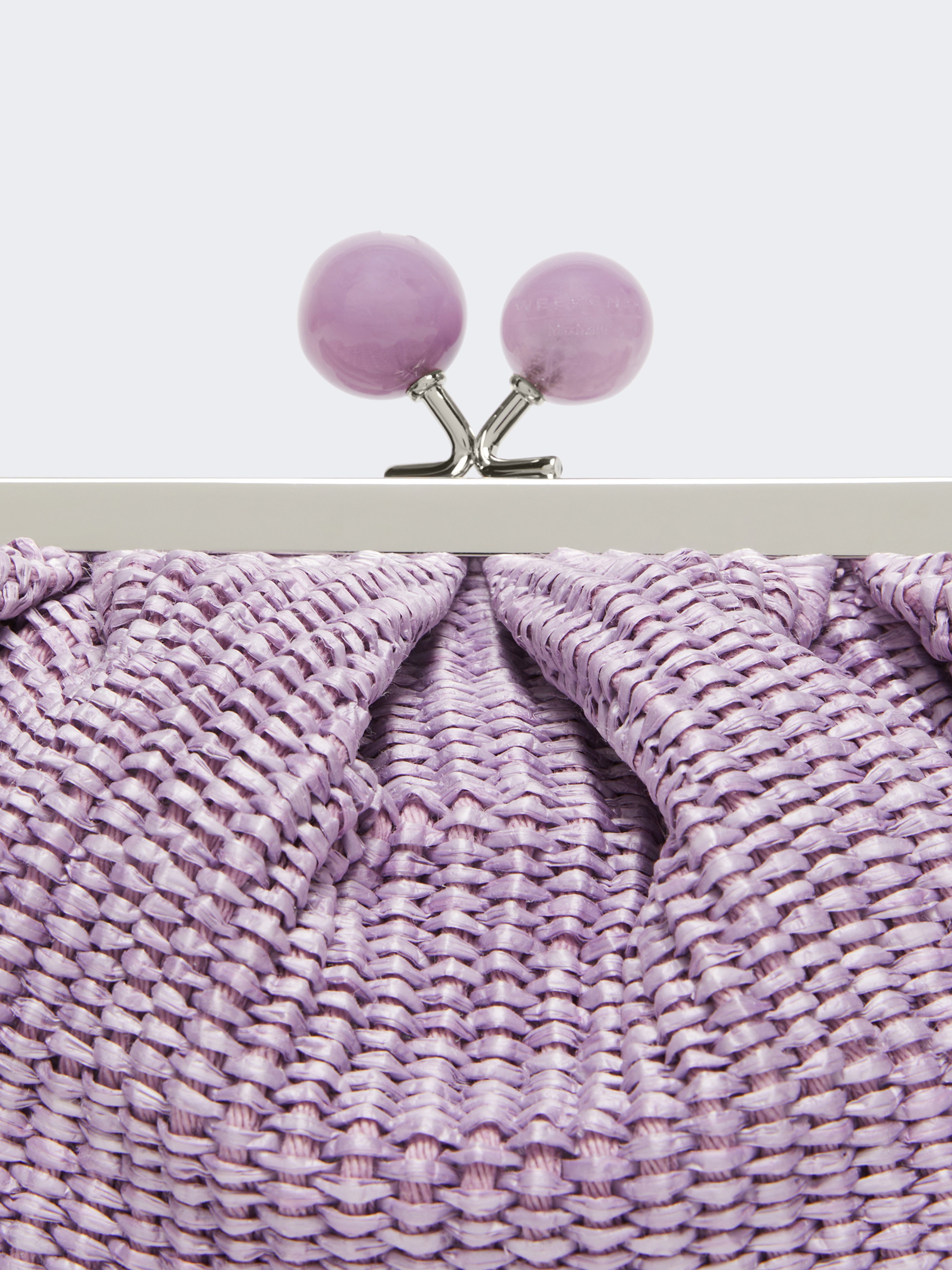 Small raffia-effect Pasticcino Bag - LILAC - Weekend Max Mara - 5