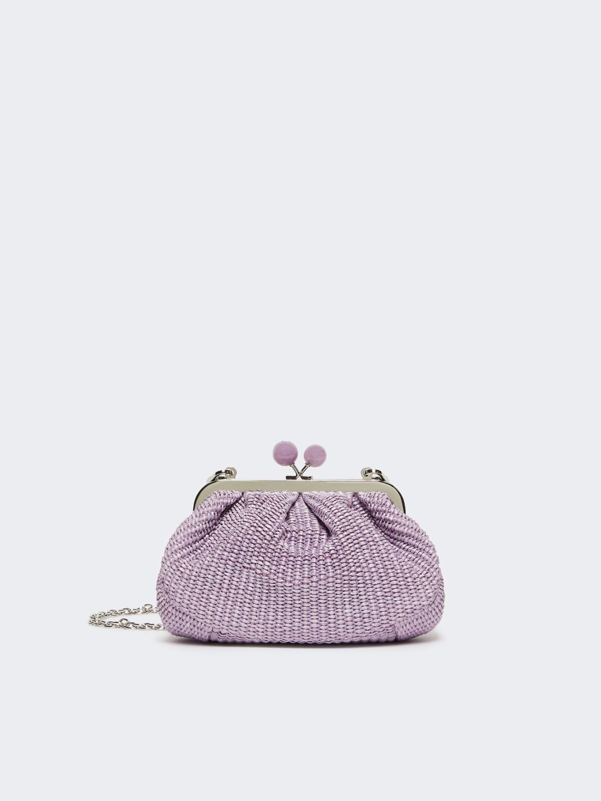 Small raffia-effect Pasticcino Bag - LILAC - Weekend