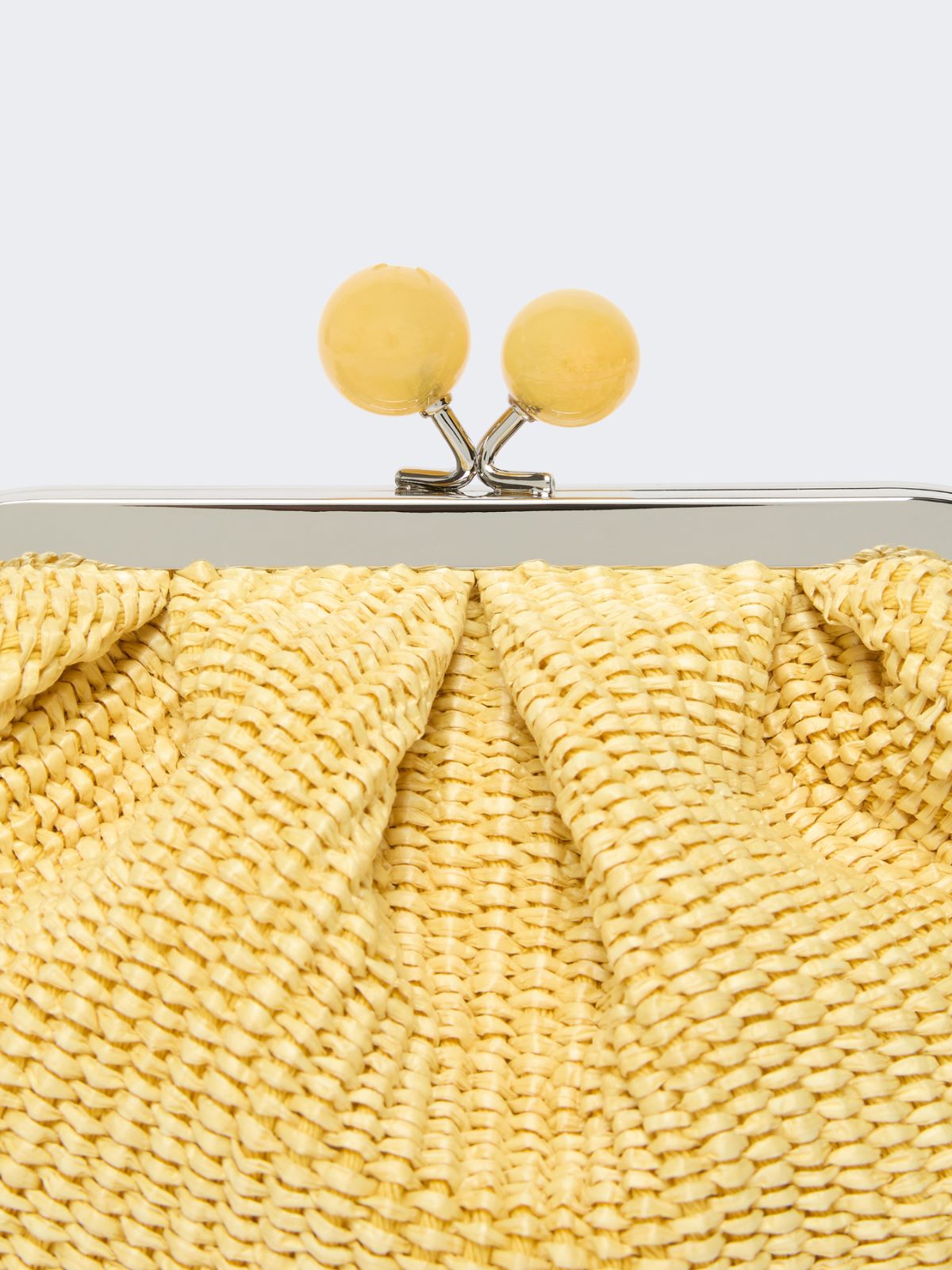 Small raffia-effect Pasticcino Bag - YELLOW - Weekend - 5