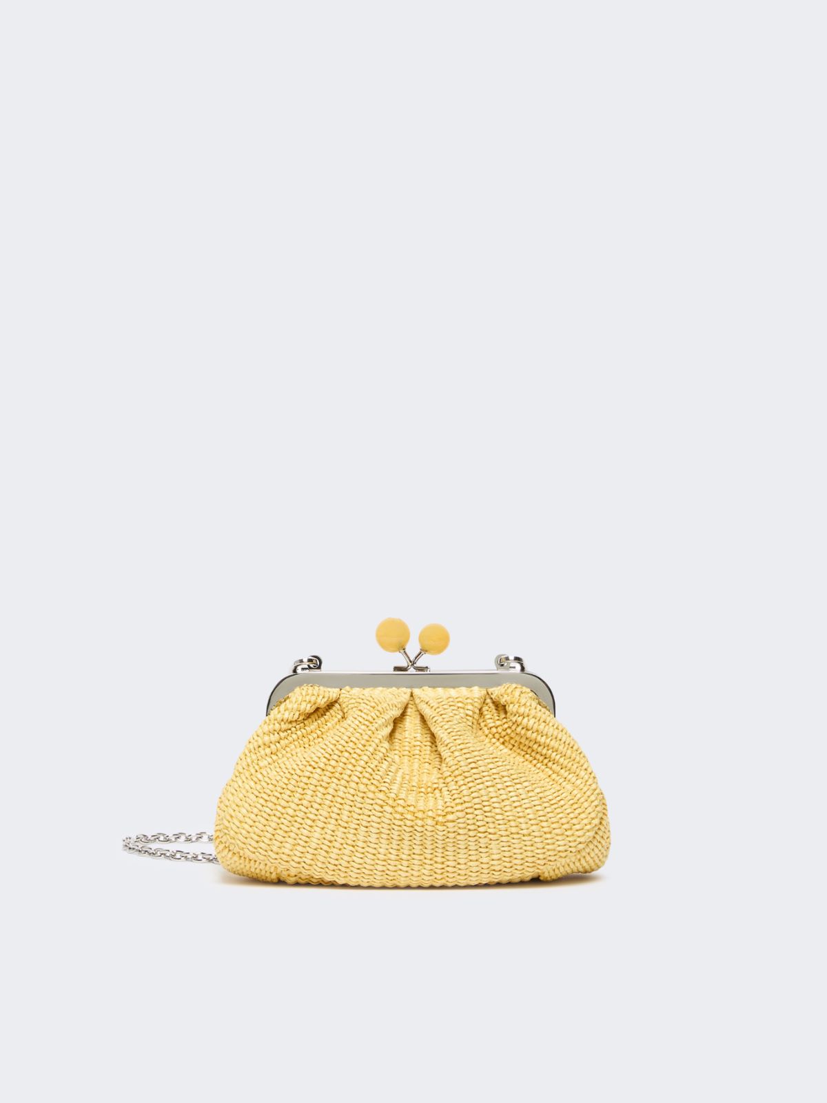 Small raffia-effect Pasticcino Bag - YELLOW - Weekend