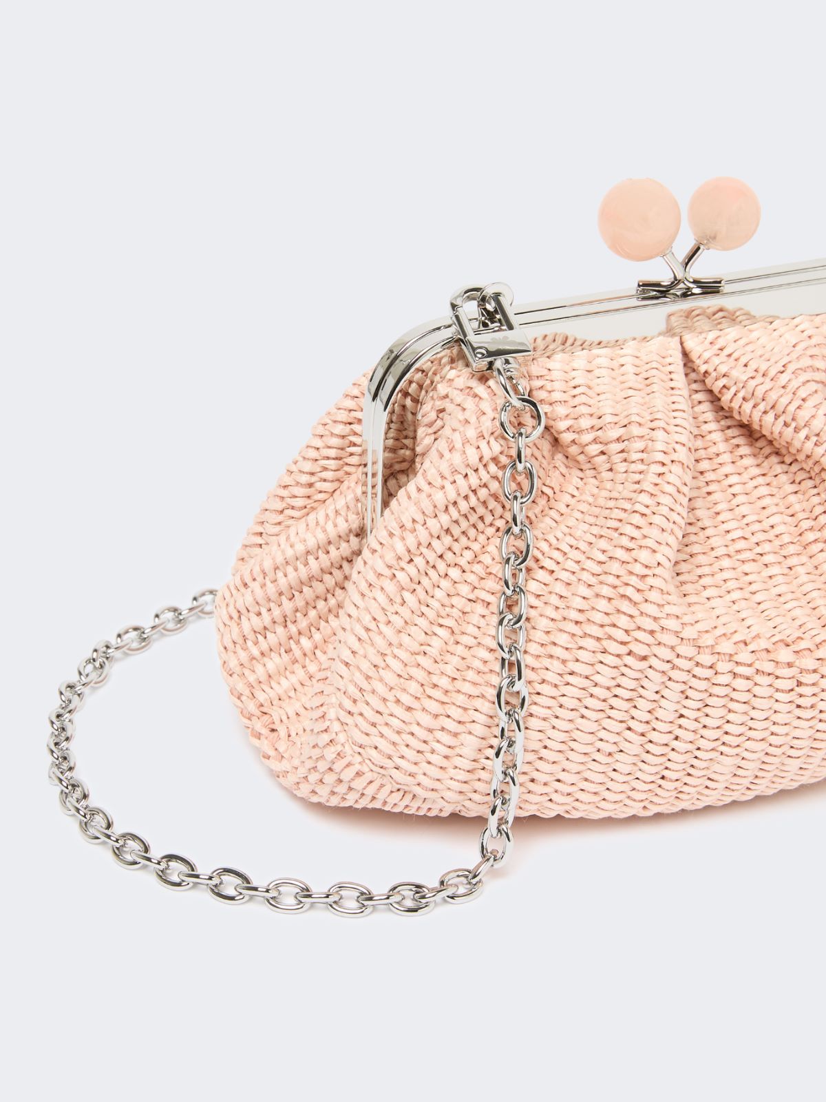Small raffia-effect Pasticcino Bag - ANTIQUE ROSE - Weekend - 4