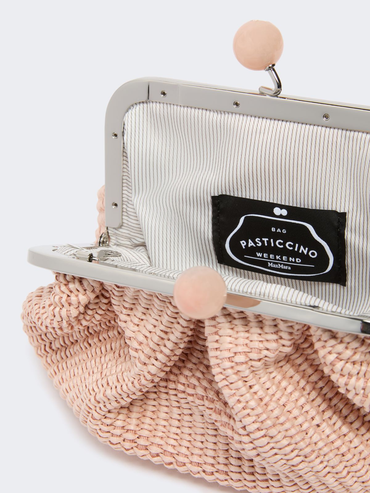 Small raffia-effect Pasticcino Bag - ANTIQUE ROSE - Weekend - 6