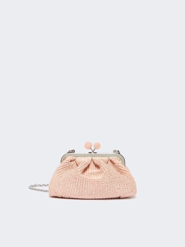 Small raffia-effect Pasticcino Bag - ANTIQUE ROSE - Weekend - 2